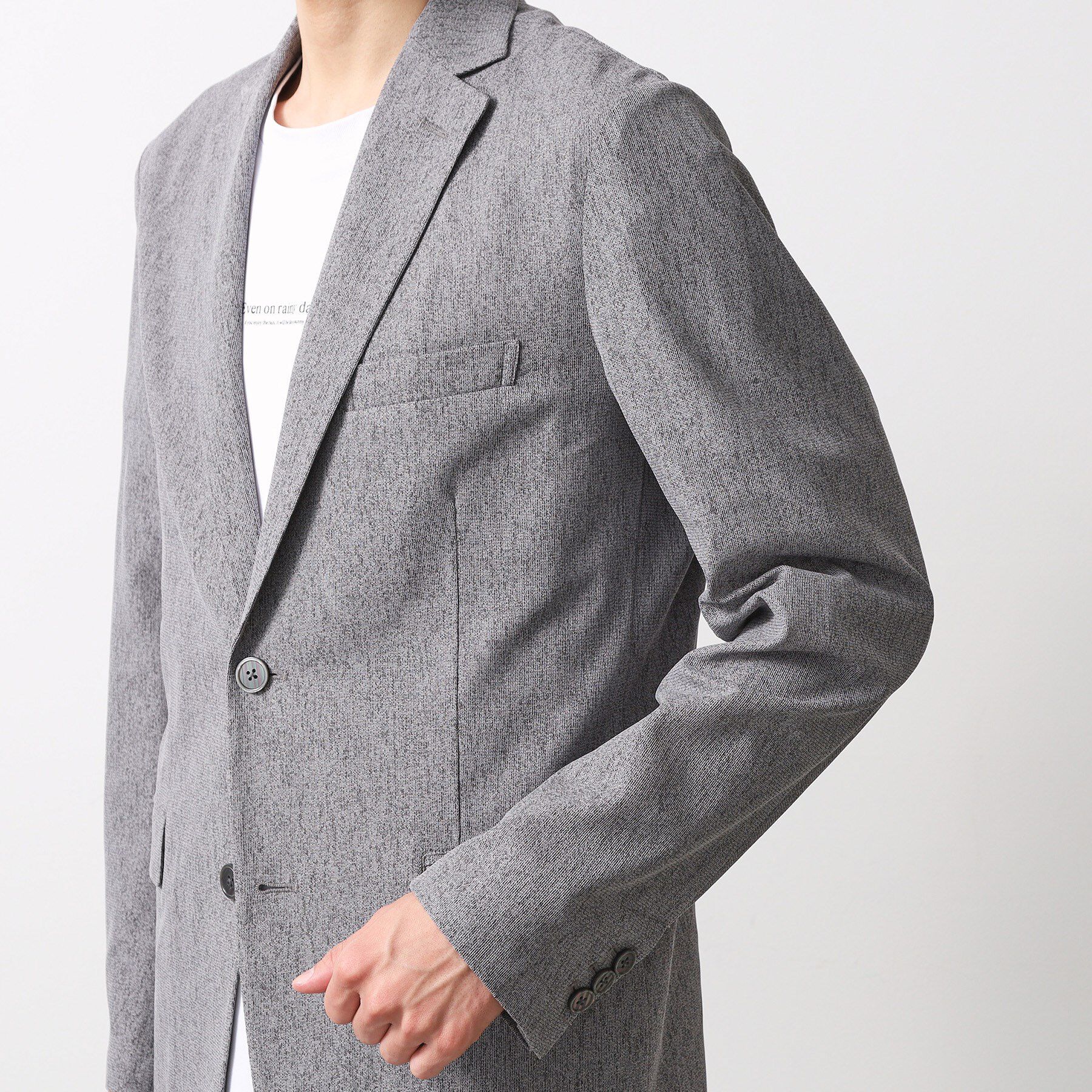 THE SHOP TK「シャリルジャージジャケット　洗濯機OK/吸水速乾/イージーケア/セットアップ可」|テーラードジャケット|