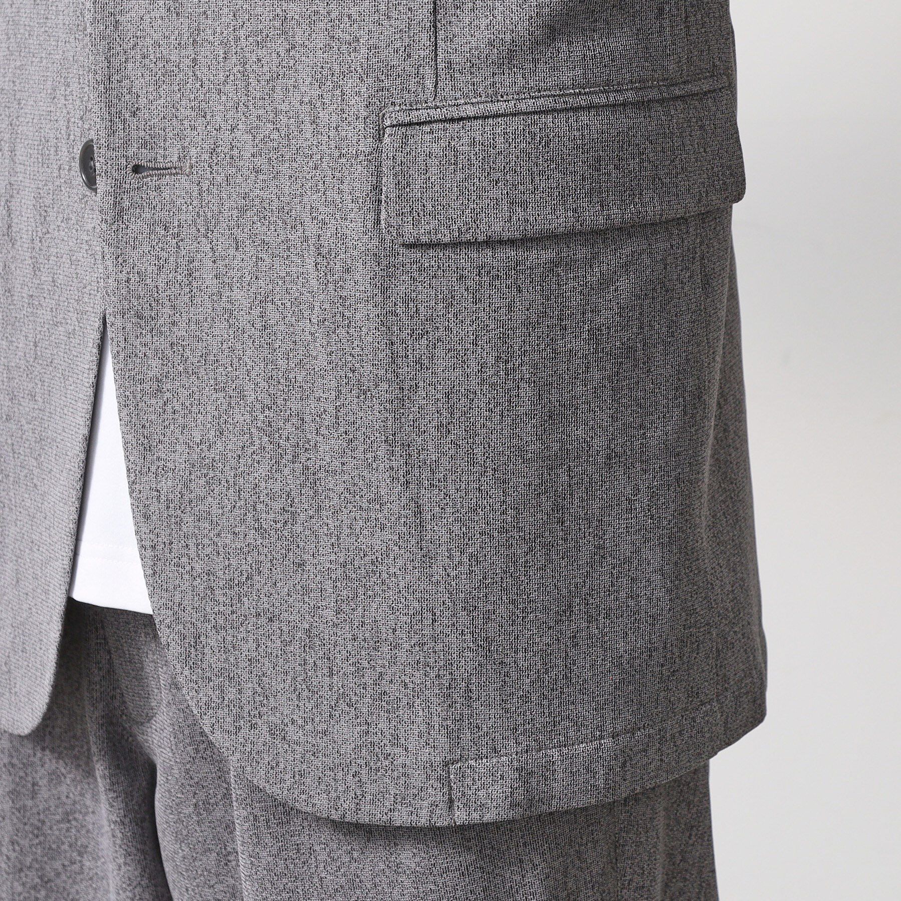 THE SHOP TK「シャリルジャージジャケット　洗濯機OK/吸水速乾/イージーケア/セットアップ可」|テーラードジャケット|