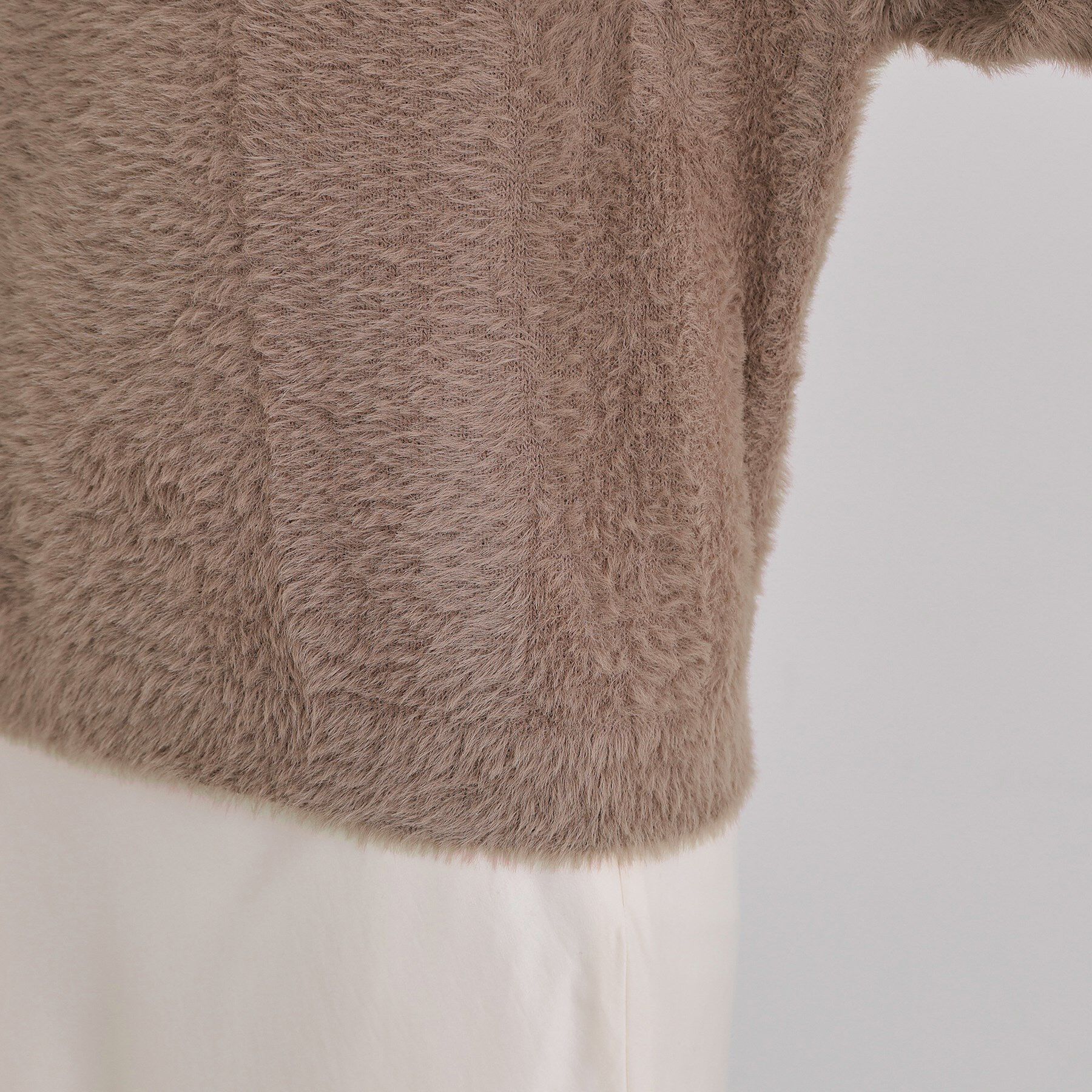 THE SHOP TK「【華やかで柔らか】ふわふわフェザーニット/洗える・前後2WAY」|ニット・セーター|