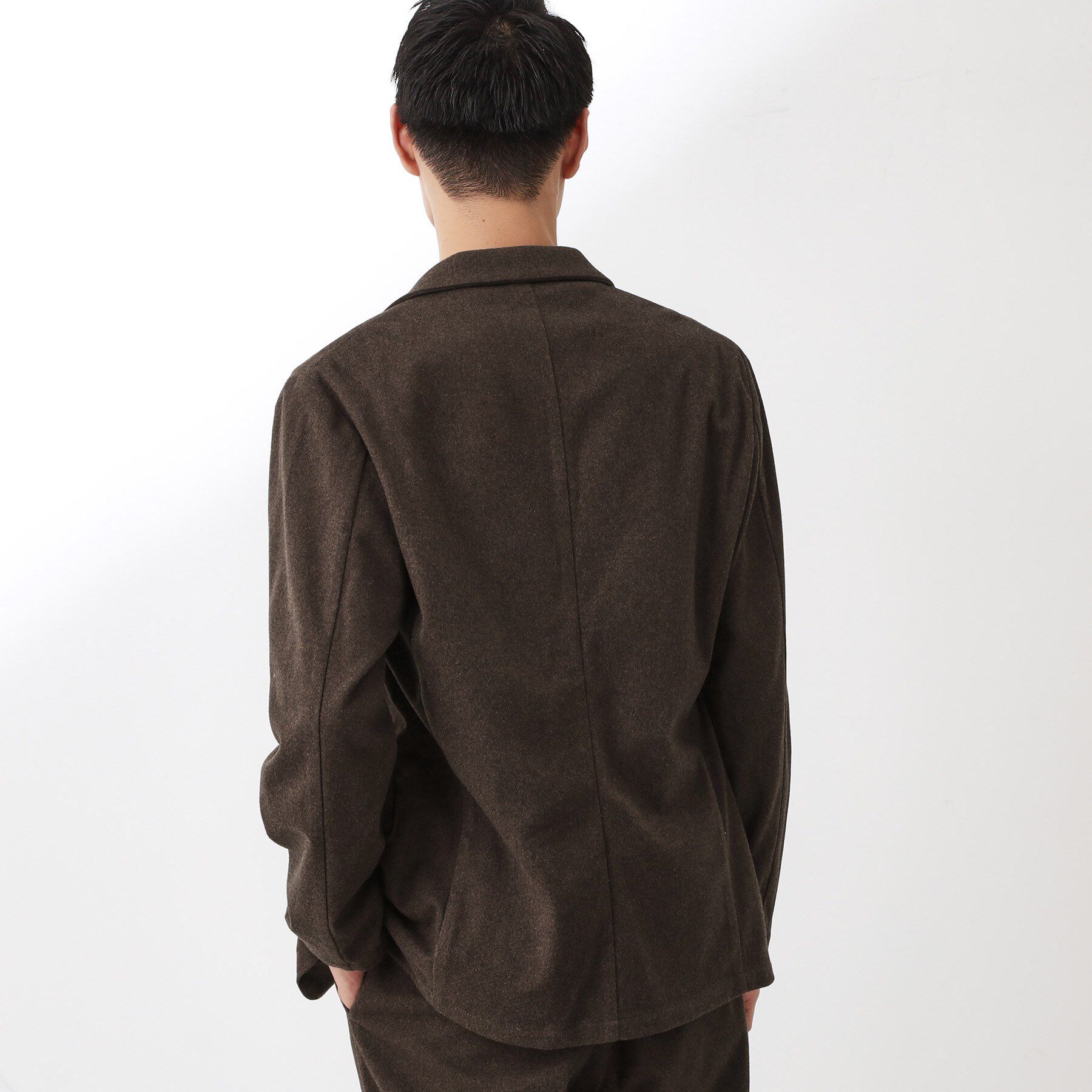 THE SHOP TK「ホームスパンジャージジャケット【セットアップ可/洗濯機OK】」|テーラードジャケット|