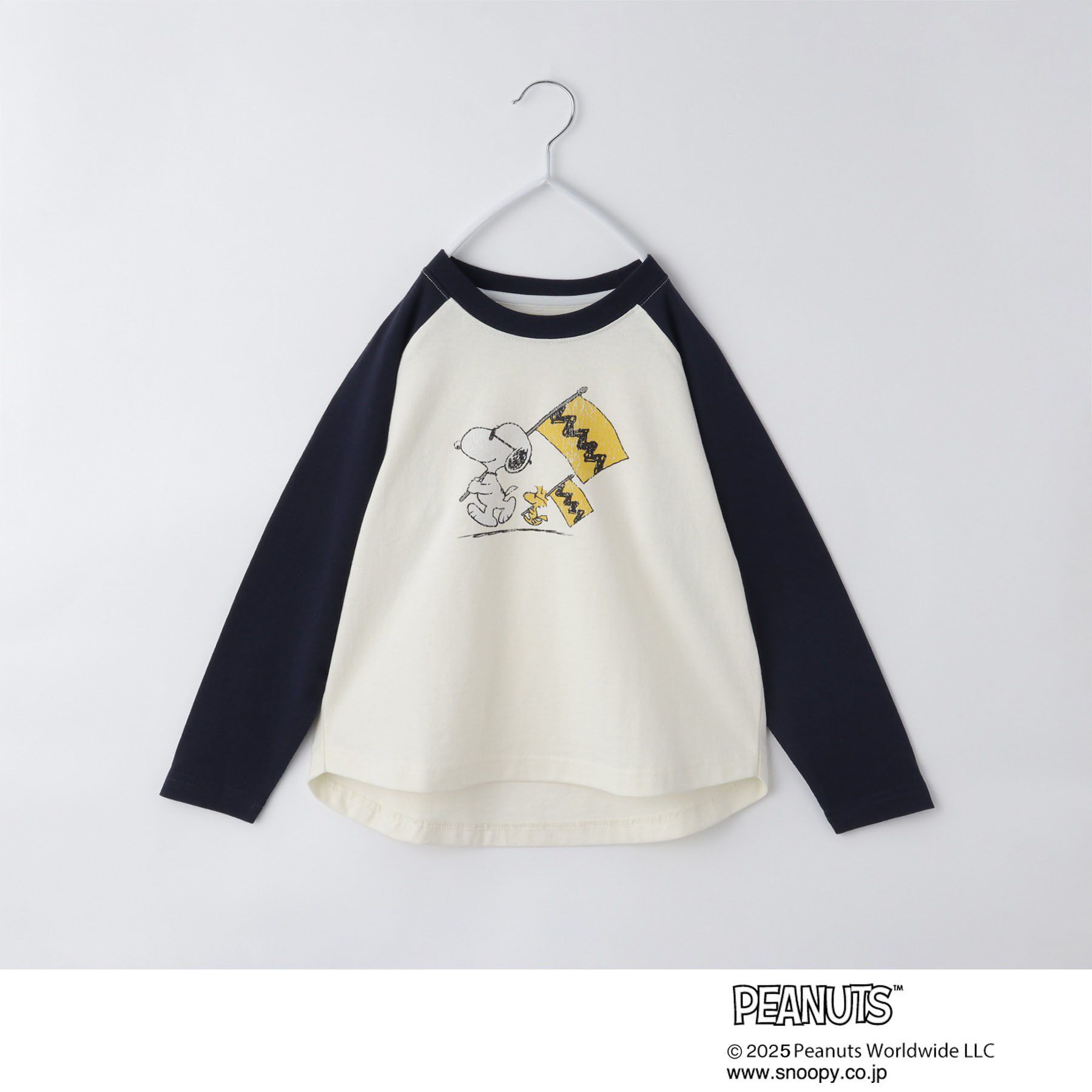 THE SHOP TK「PEANUTS/ピーナッツ ラグランTシャツ」|Tシャツ・カットソー|ネイビー(594)