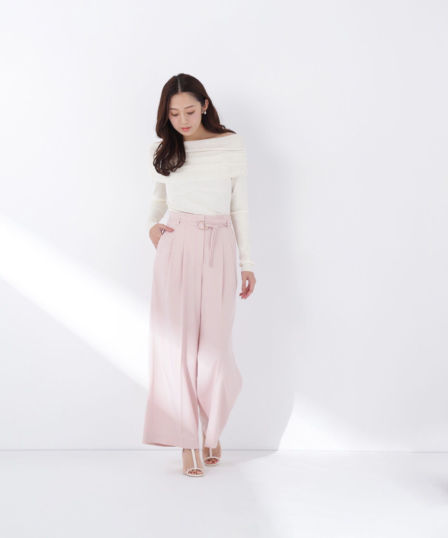  「ダブルベルトワイドパンツ」|その他|