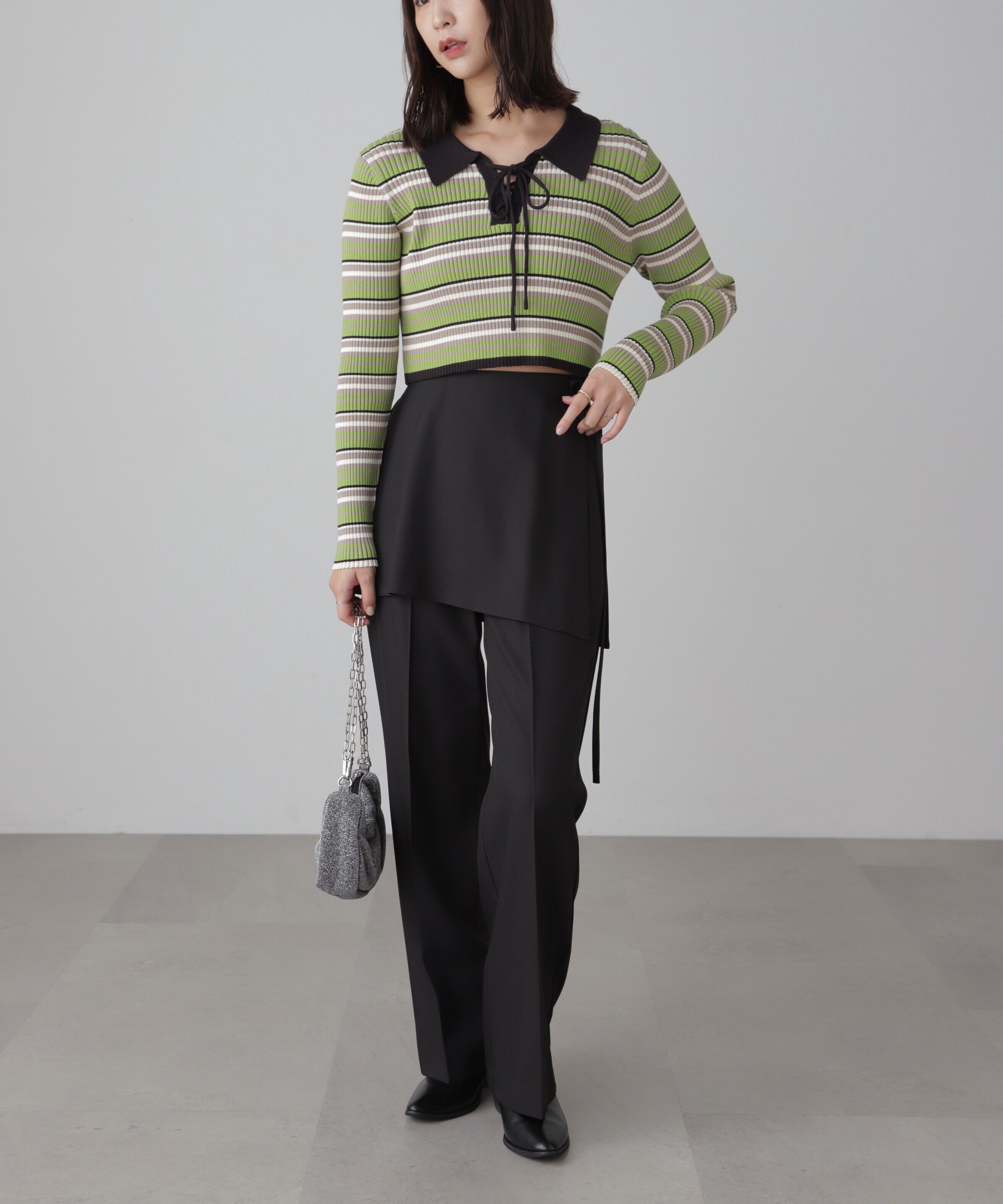  「ミニラップスカートレイヤードパンツ」|その他|