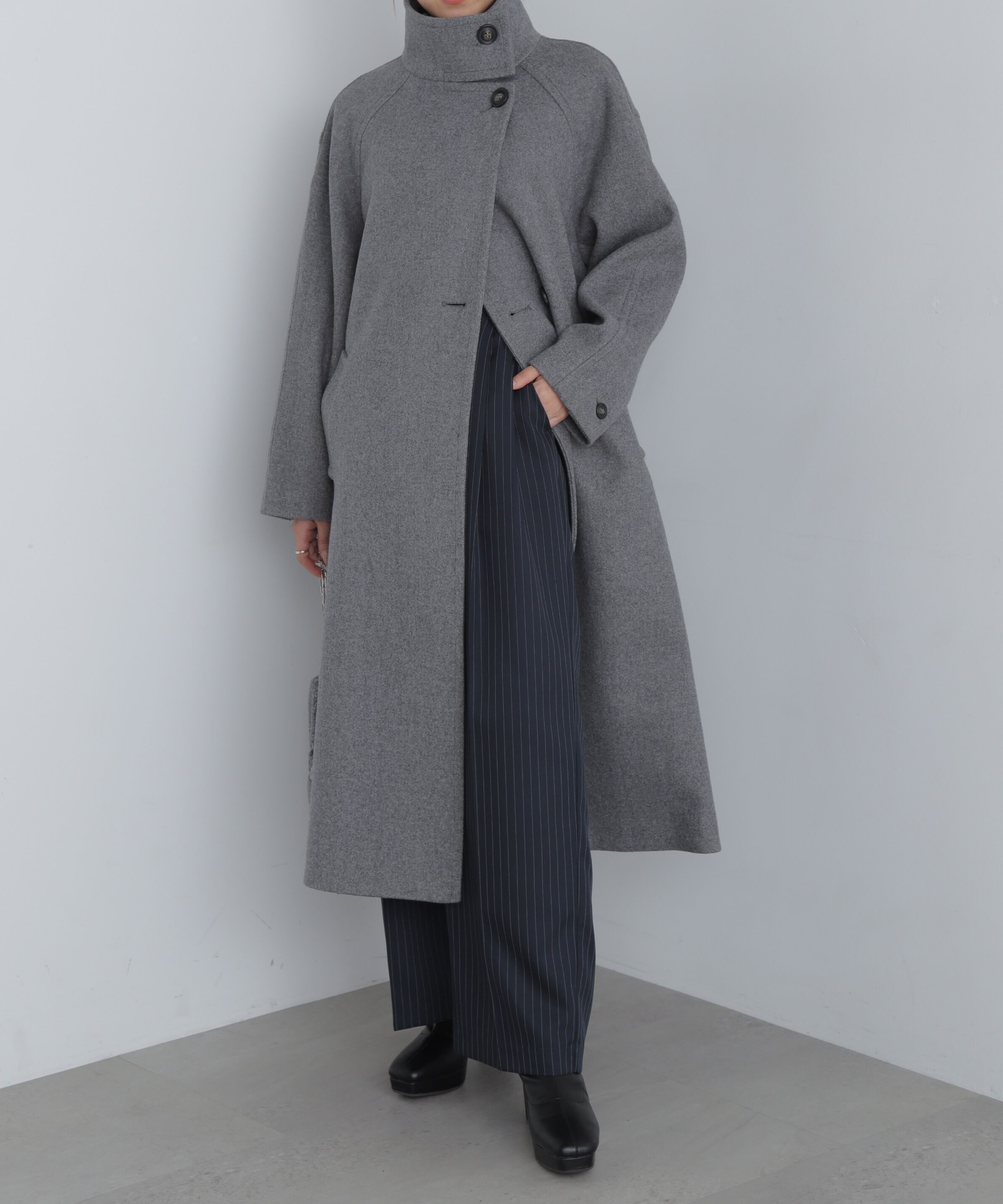  「スタンドカラーロングコート」|その他|