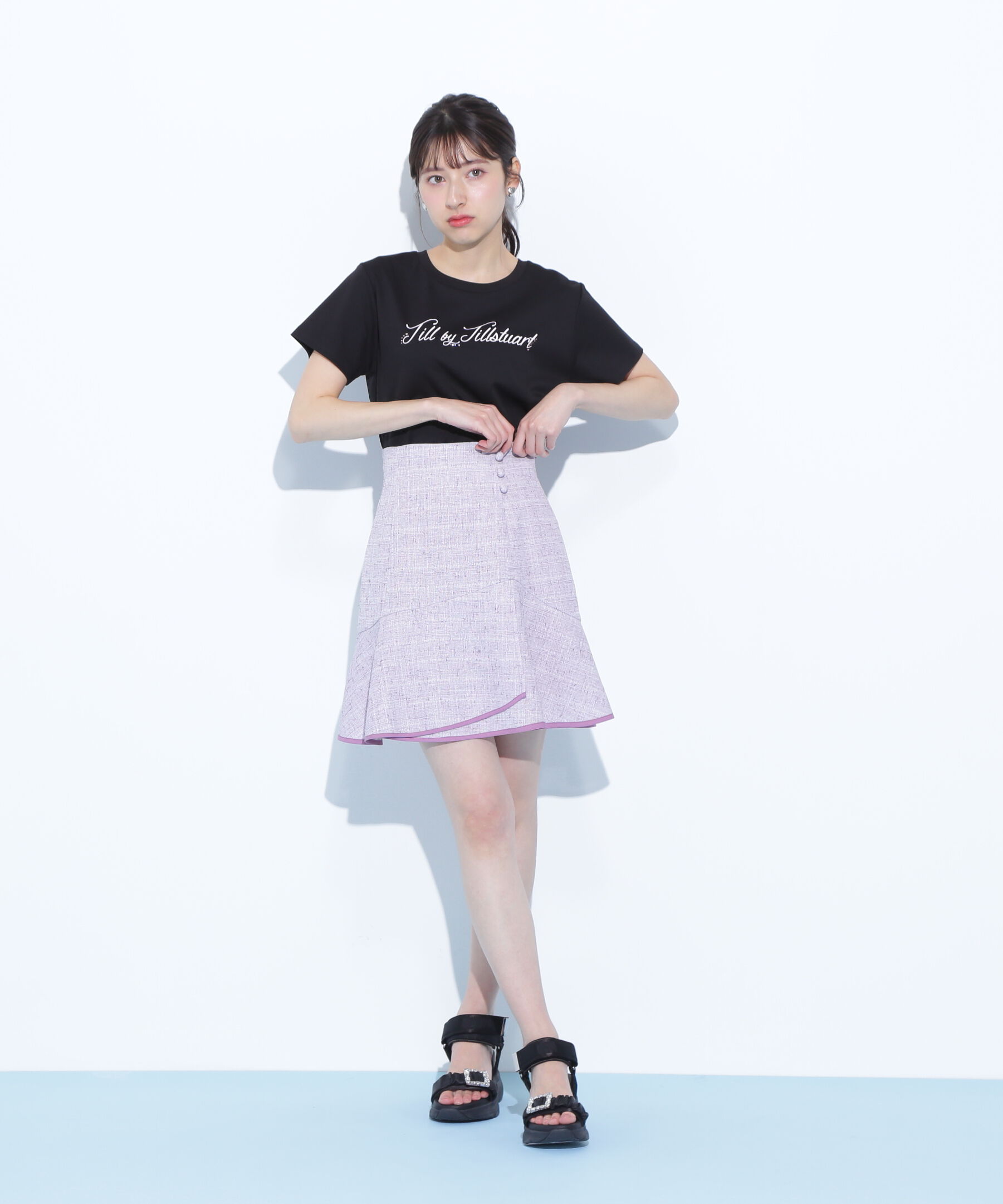  「パイピングラッフルミニスカート」|スカート|