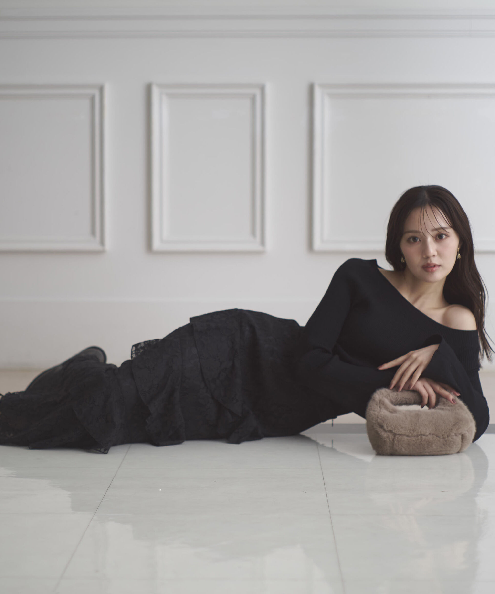 PROPORTION BODY DRESSING「＜ウォッシャブル＞フレアスリーブオフショルニット」|ニット・セーター|