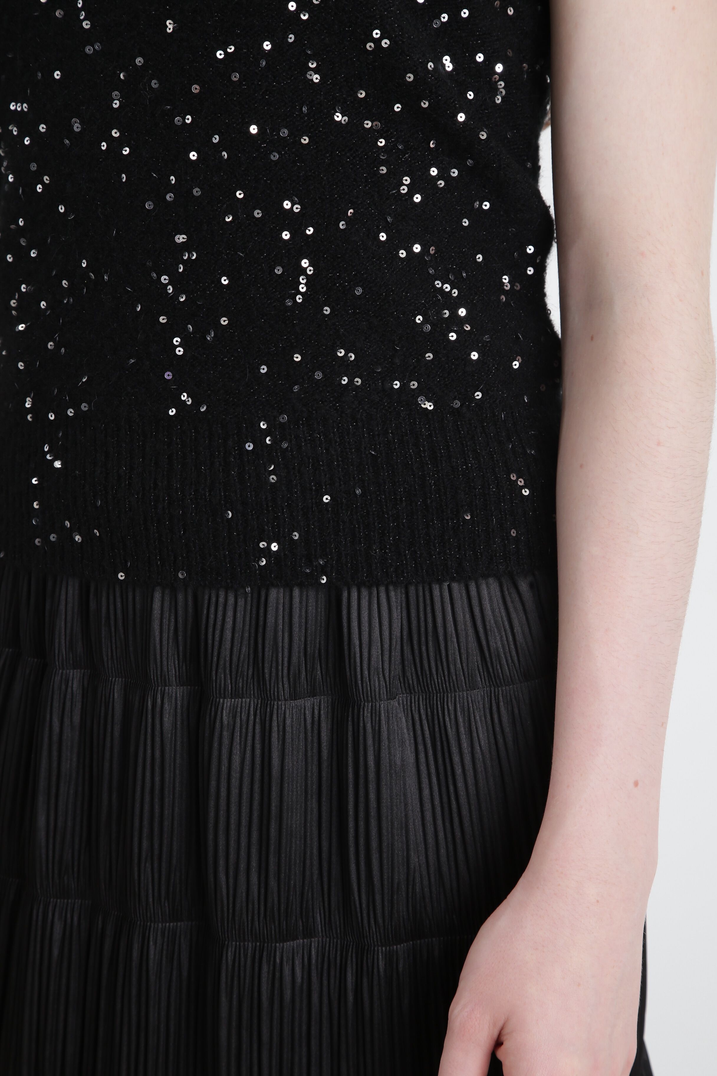  「◆スパンコールニットベアトップ」|ニット・セーター|