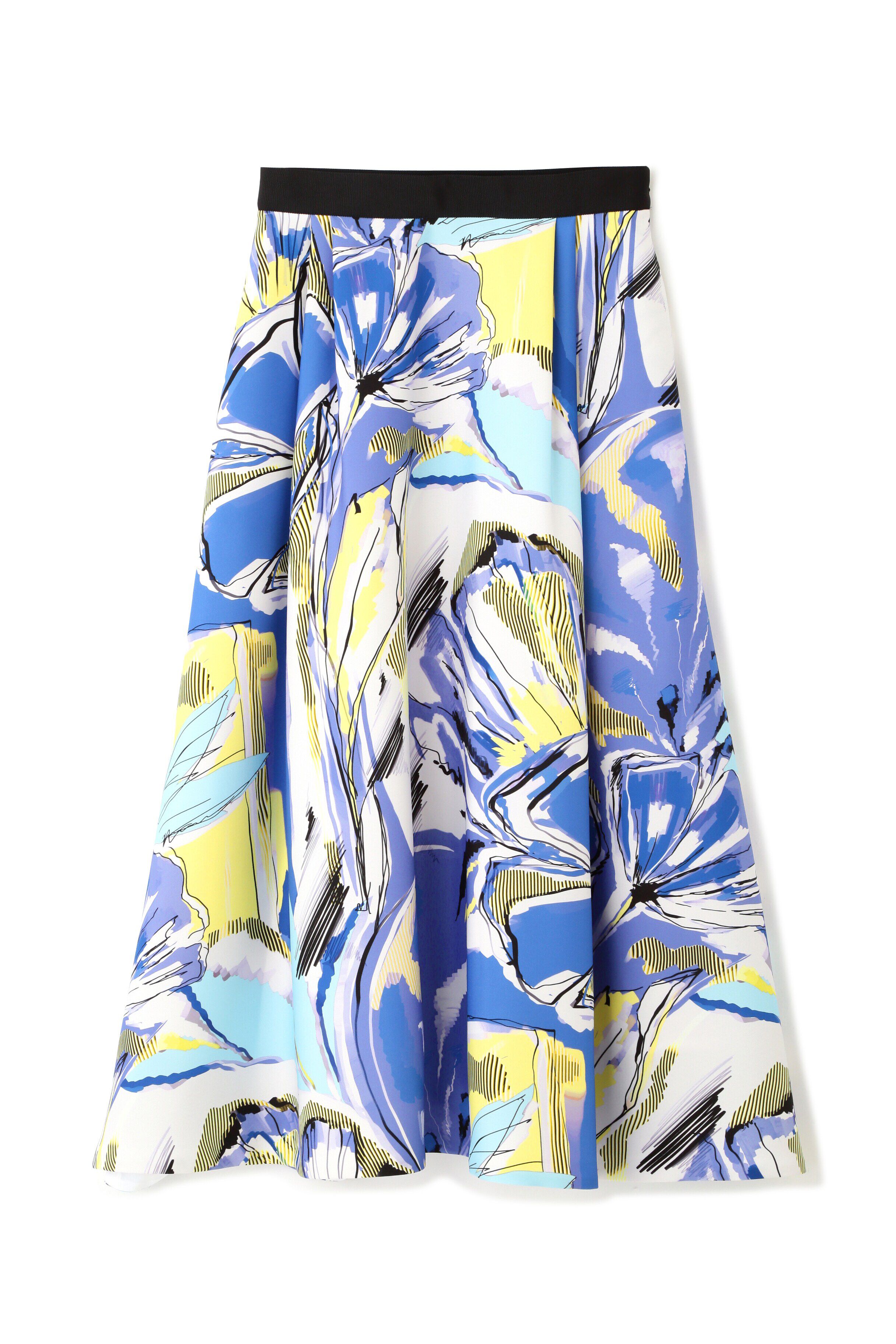  「◆アートフラワープリントスカート」|スカート|