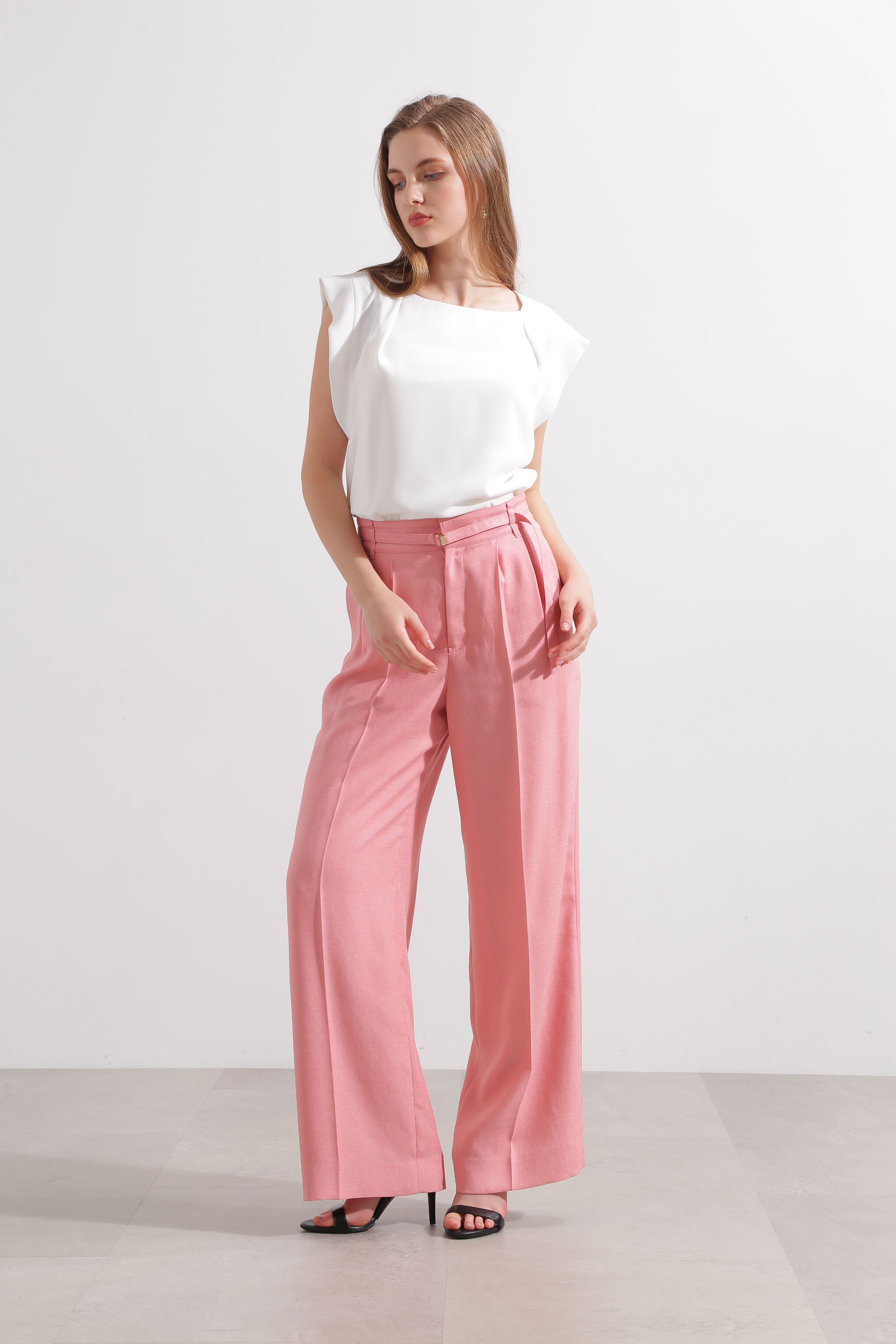  「◆カフスフレンチスリーブブラウス」|シャツ・ブラウス|