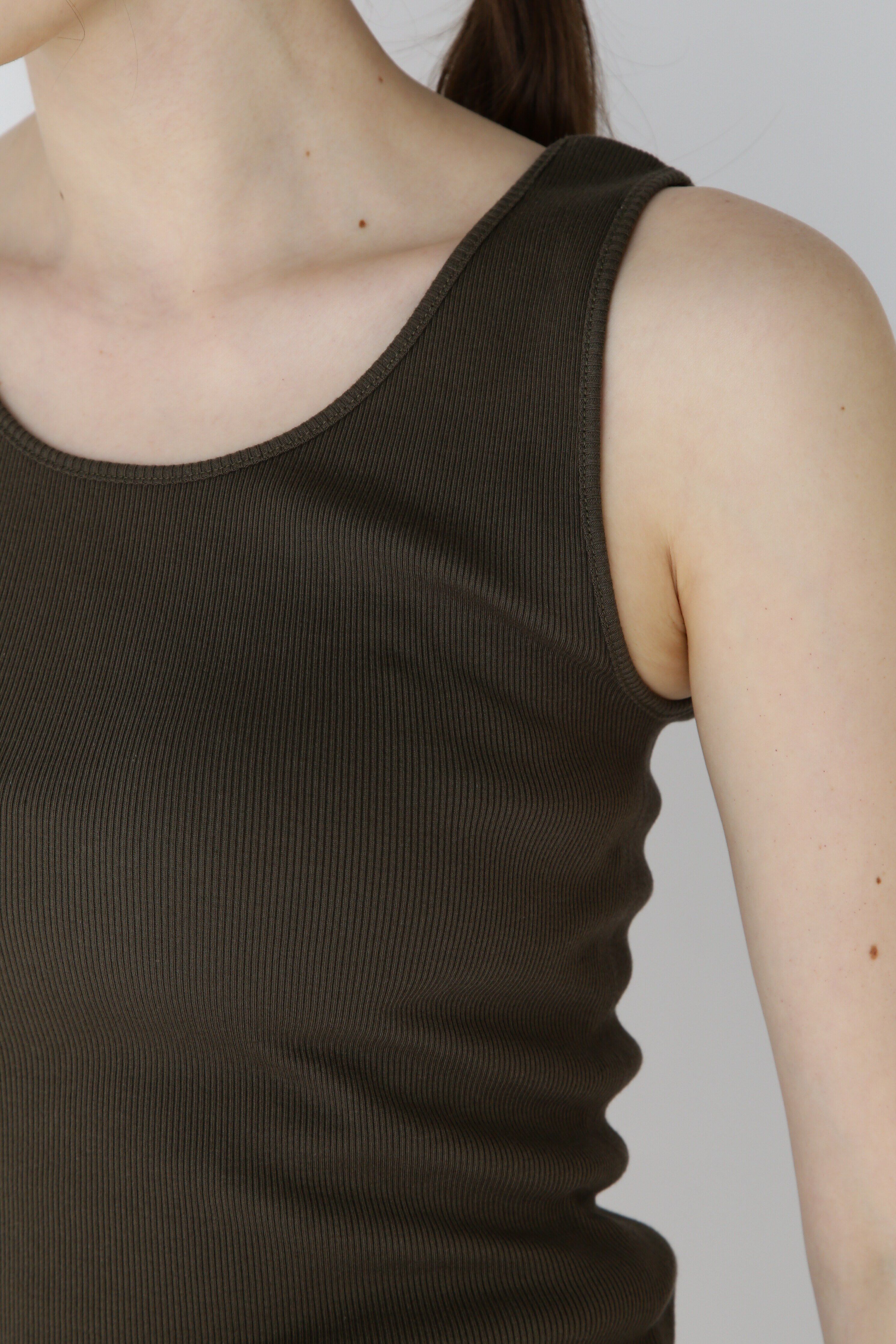  「オーガニック丸胴タンクトップ」|Tシャツ・カットソー|