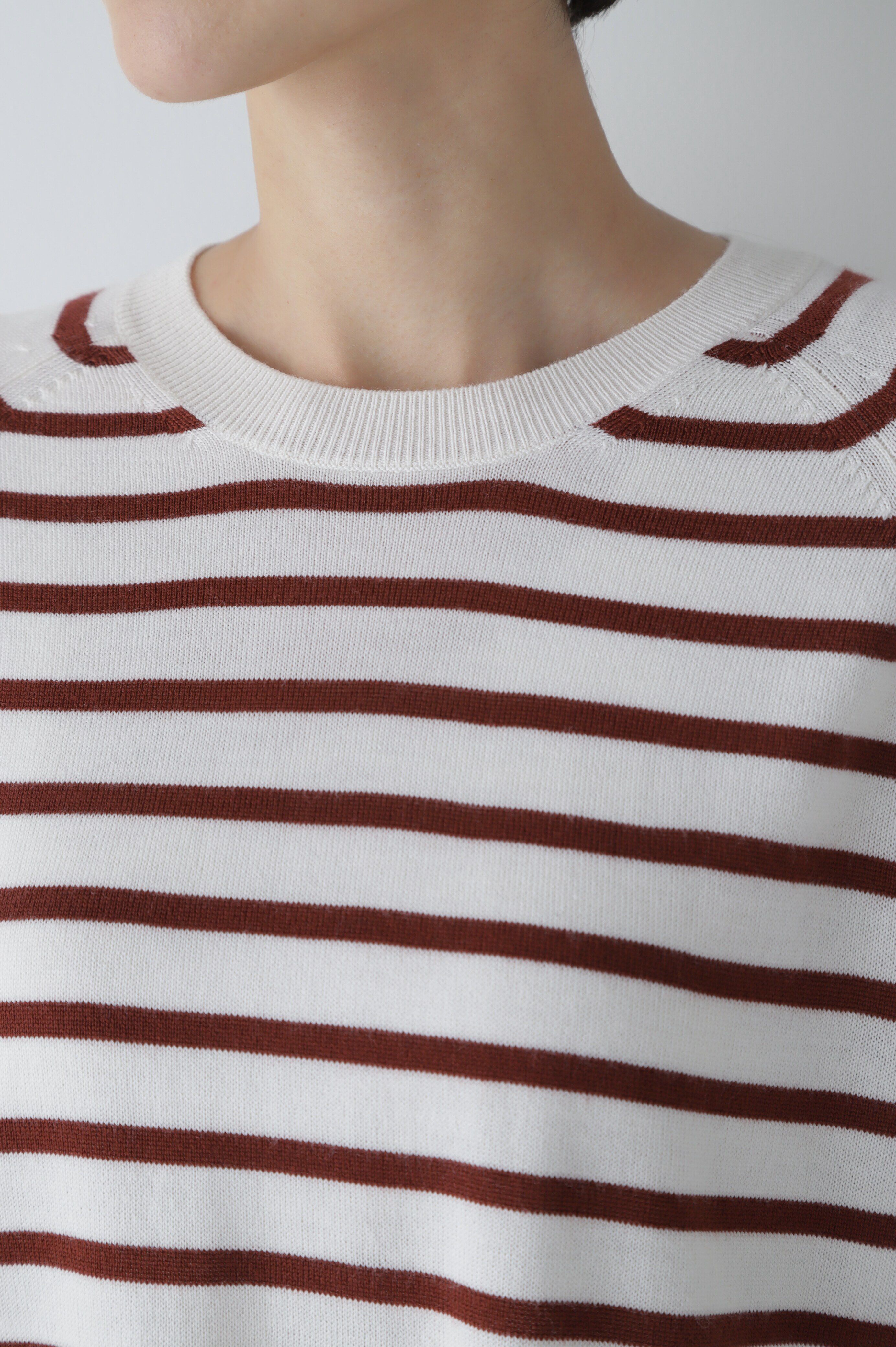  「◆梳毛ボーダーニット」|ニット・セーター|