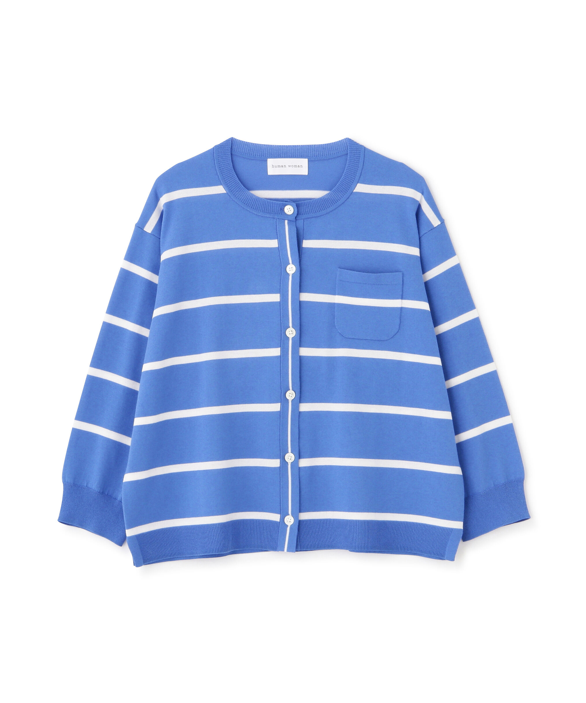  「◆【ウォッシャブル・接触冷感】ランダムボーダーカーディガン」|ニット・セーター|