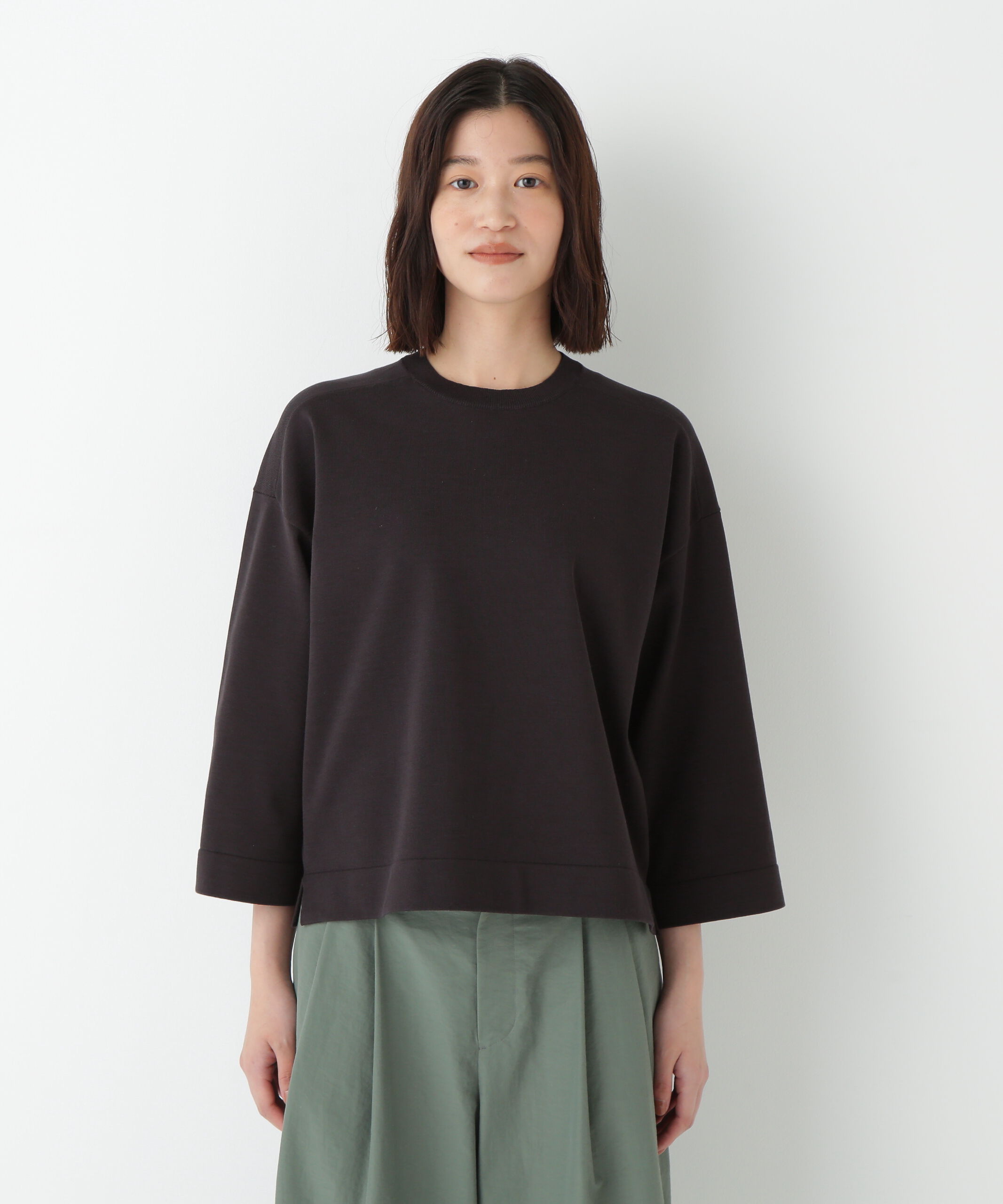  「◆オーガニックコットン混プレーティングプルオーバー」|ニット・セーター|