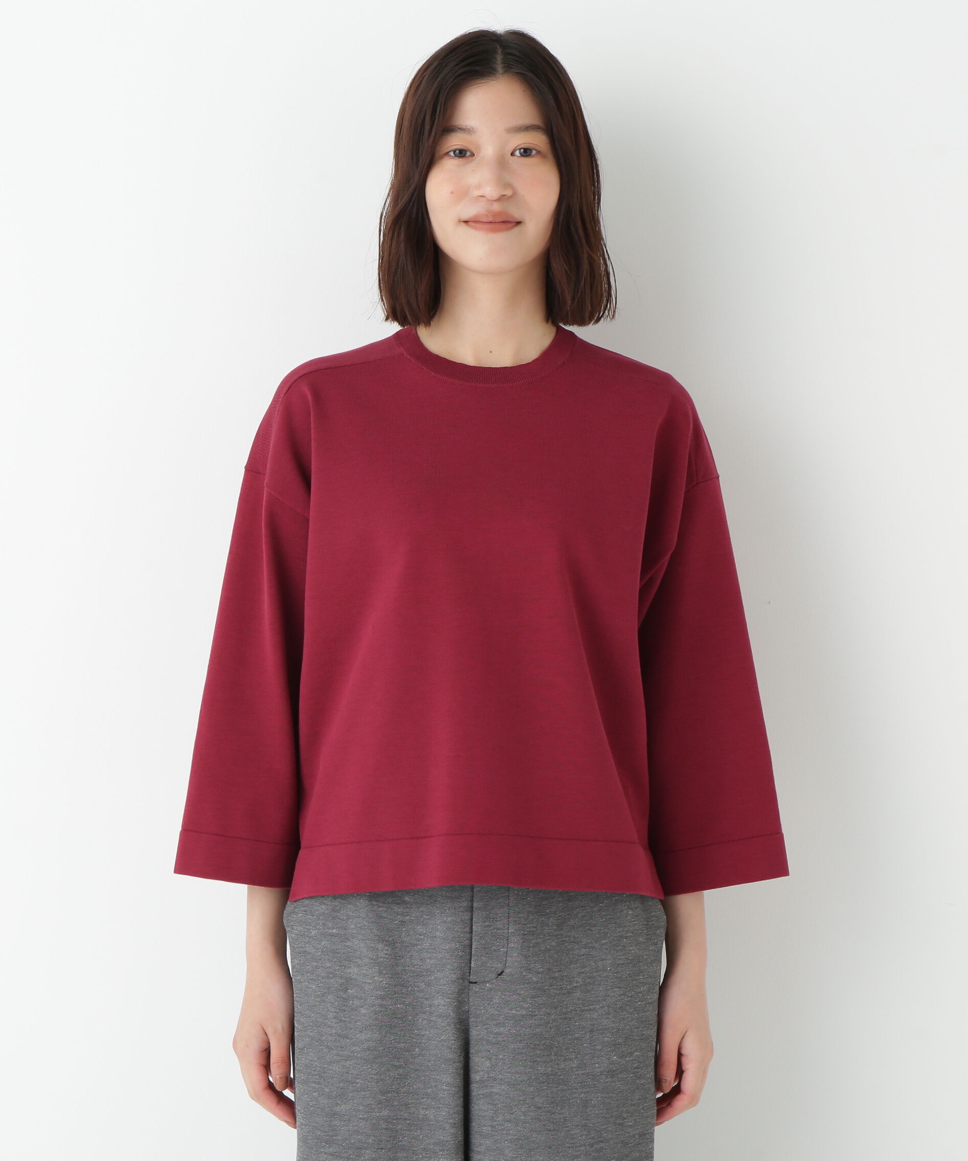  「◆オーガニックコットン混プレーティングプルオーバー」|ニット・セーター|