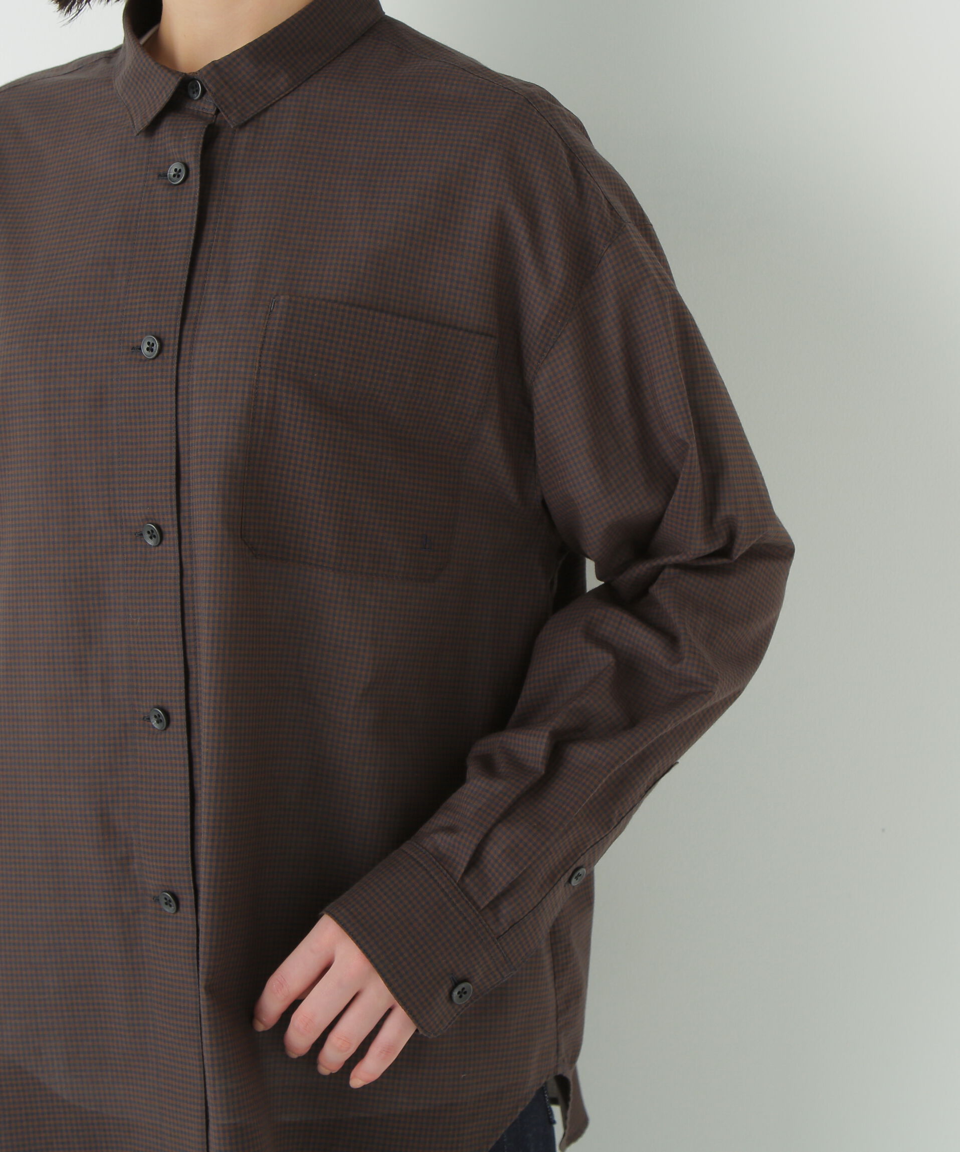  「◆ギンガムチェックオーバーシャツ」|シャツ・ブラウス|