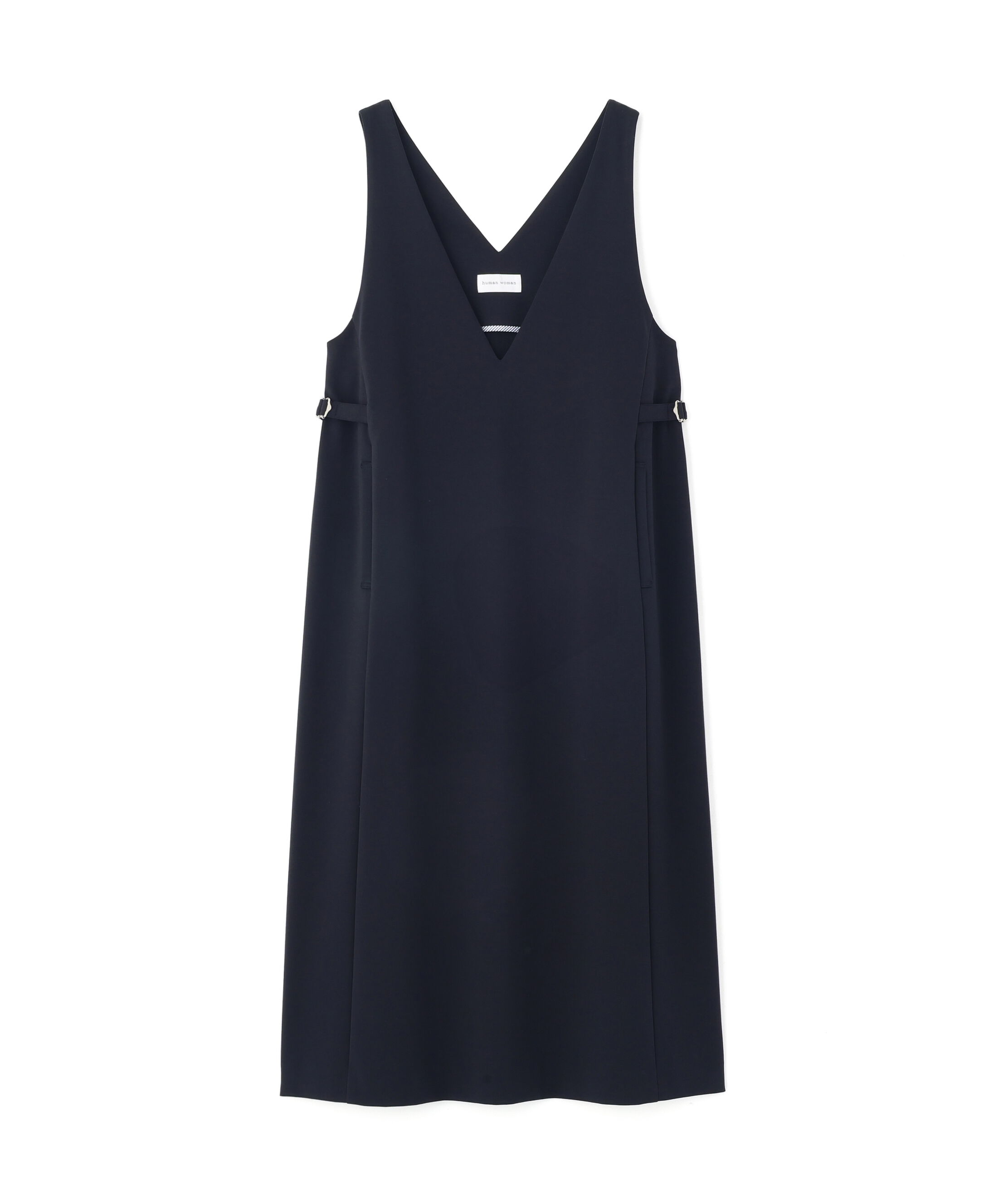  「◆ストレッチポンチＶネックジャンパースカート」|ワンピース|