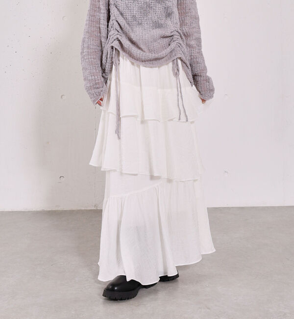 archives「リンクルフリルティアードスカート」|スカート|