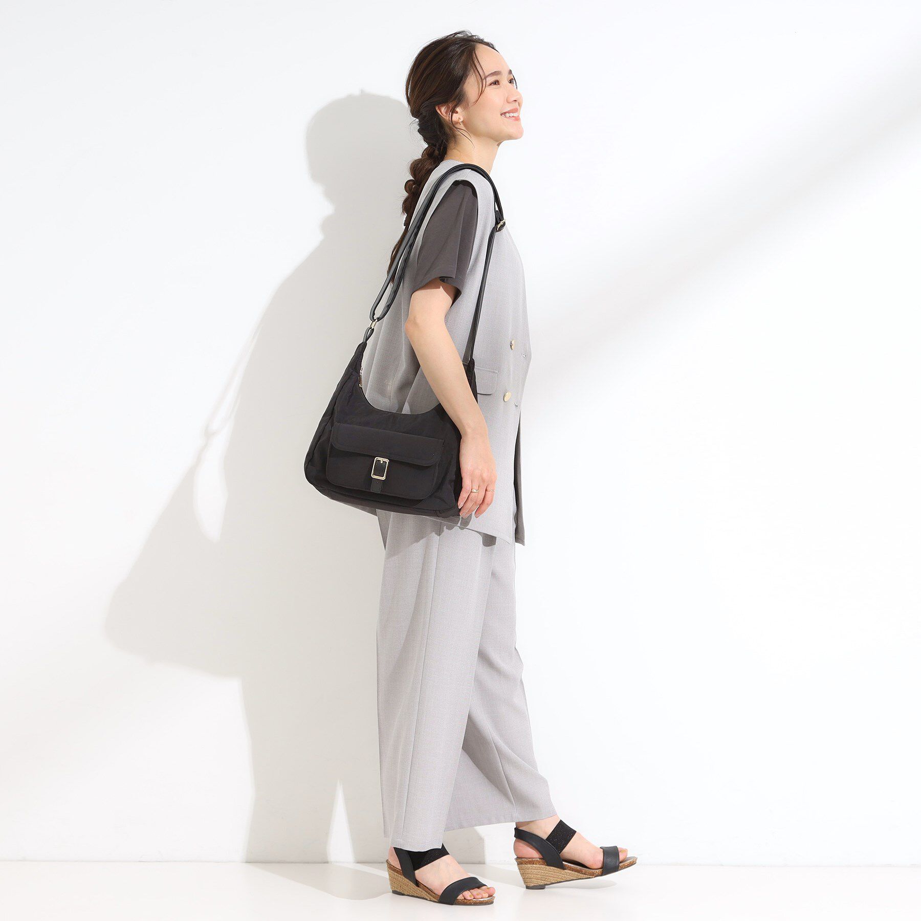 SHOO･LA･RUE「【撥水】立体ポケットショルダーバッグ」|ショルダー・メッセンジャー|