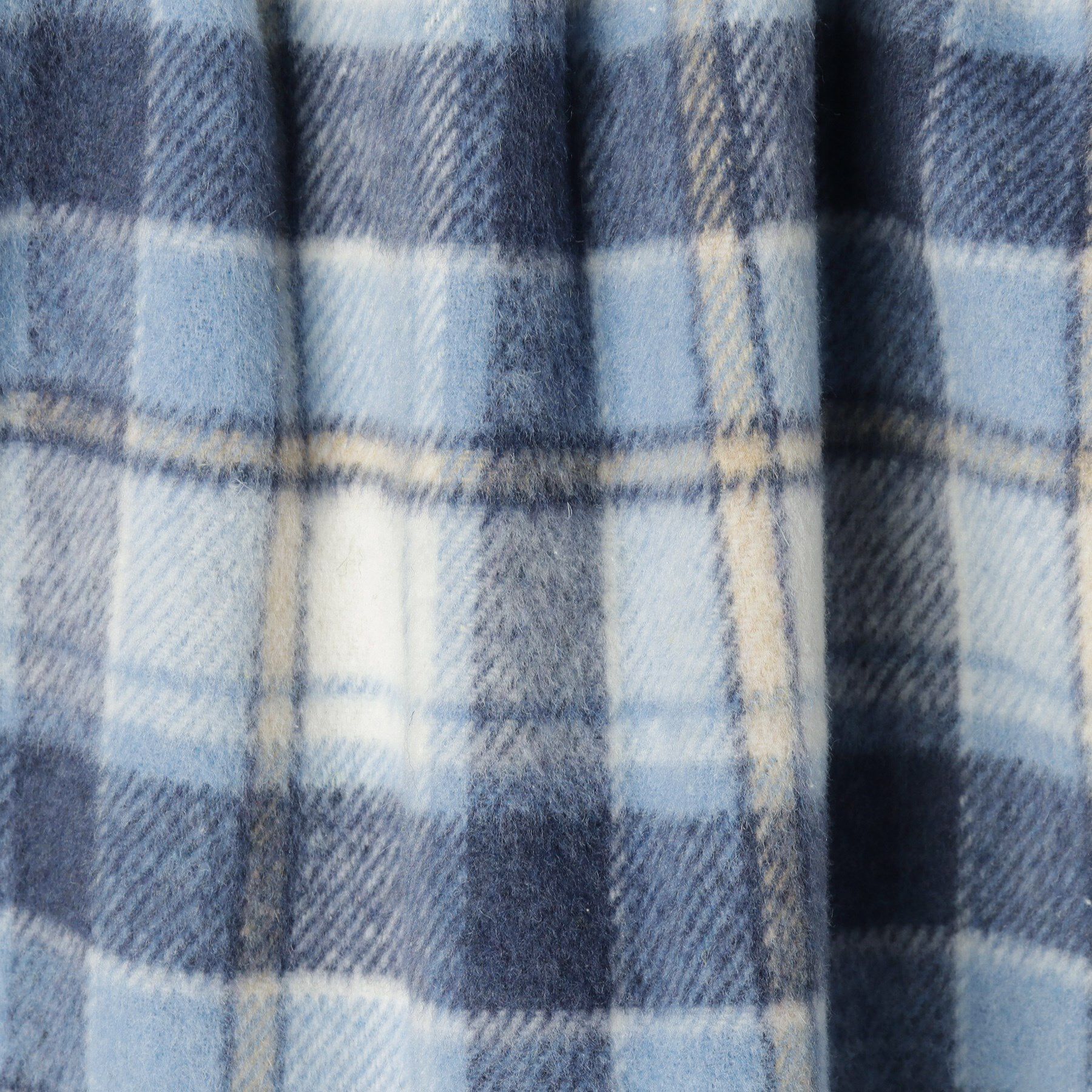 SHOO･LA･RUE「【100-150cm】フェイクファーポケットチェック台形スカート」|スカート|