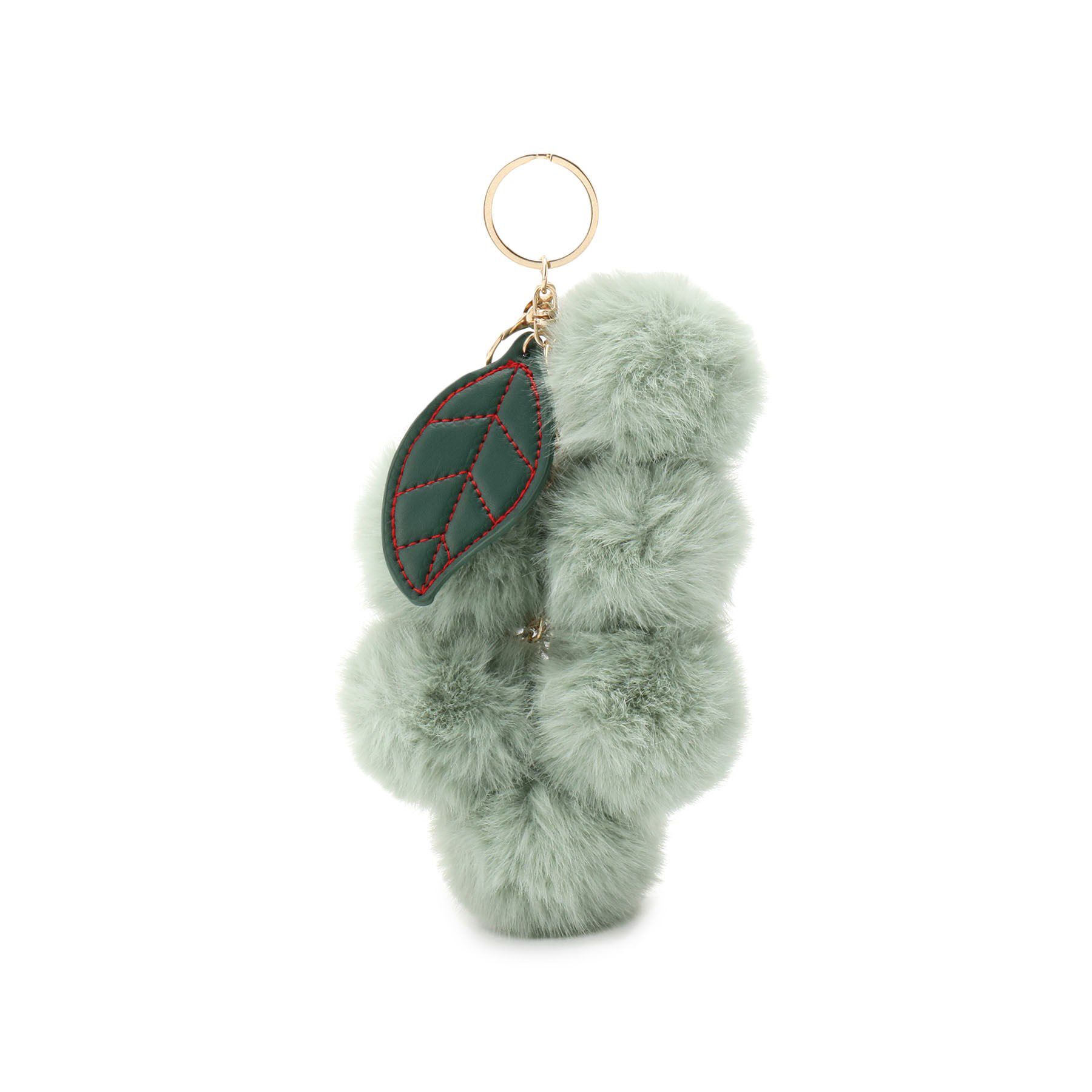 SHOO･LA･RUE「フェイクファーブドウチャーム」|キーケース|ミントグリーン(02