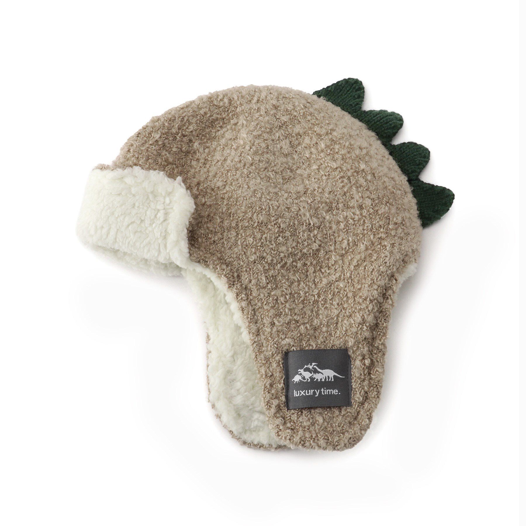 SHOO･LA･RUE「恐竜なりきり耳あて付きニット帽子」|ニット帽|