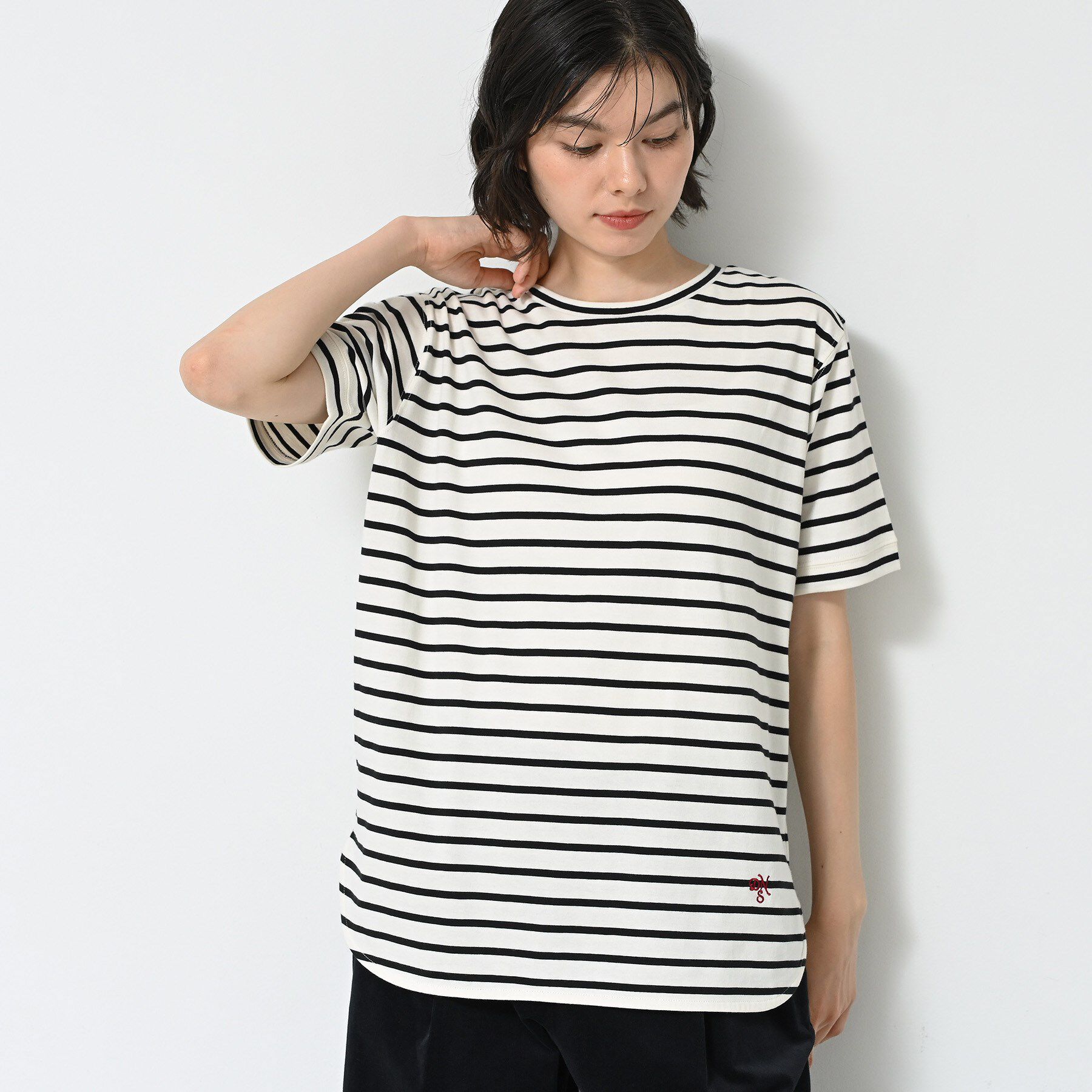 Dessin「【洗える】シャツテール半袖Tシャツ」|Tシャツ・カットソー|