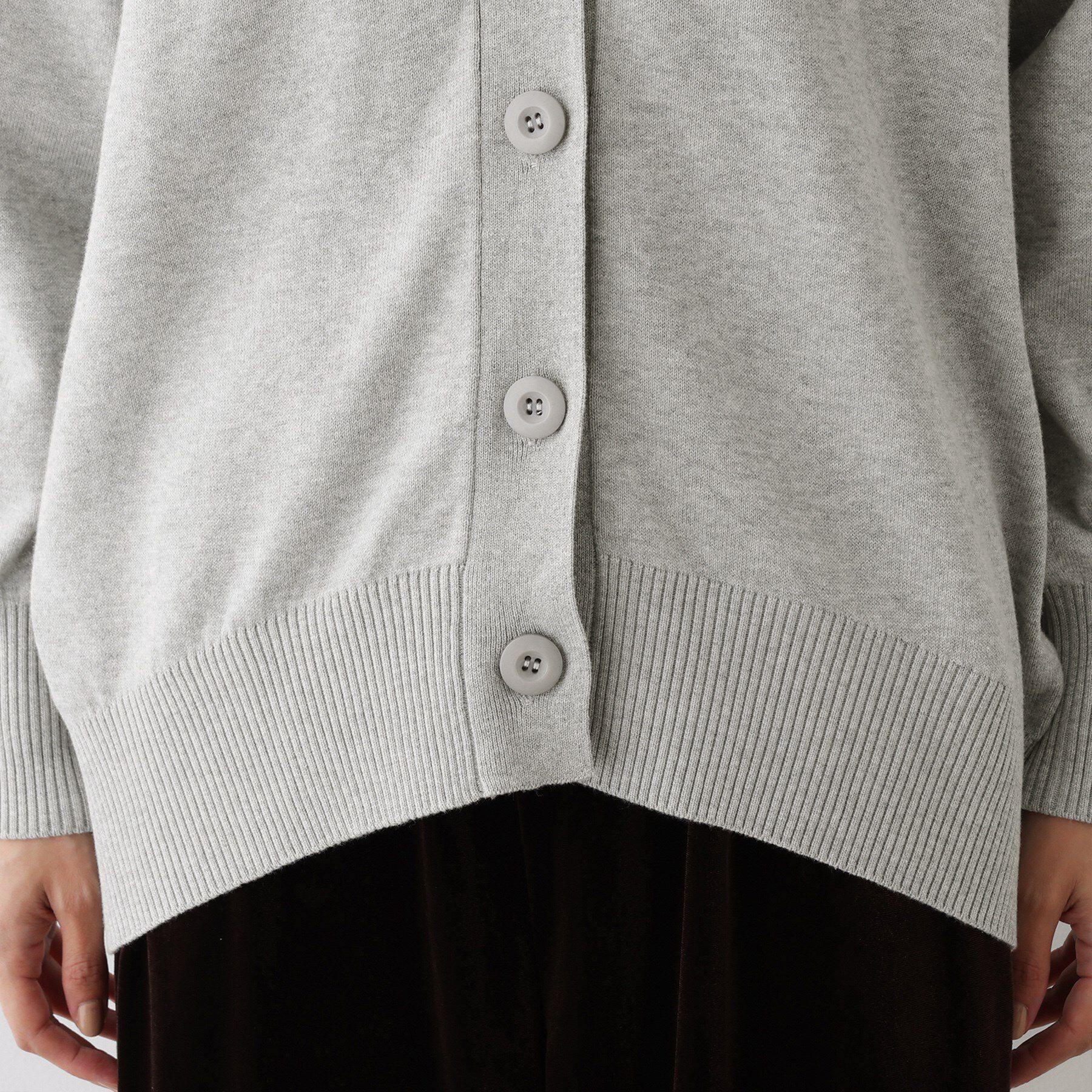 Dessin「【洗える】ジャカード編みVネックカーディガン」|カーディガン|