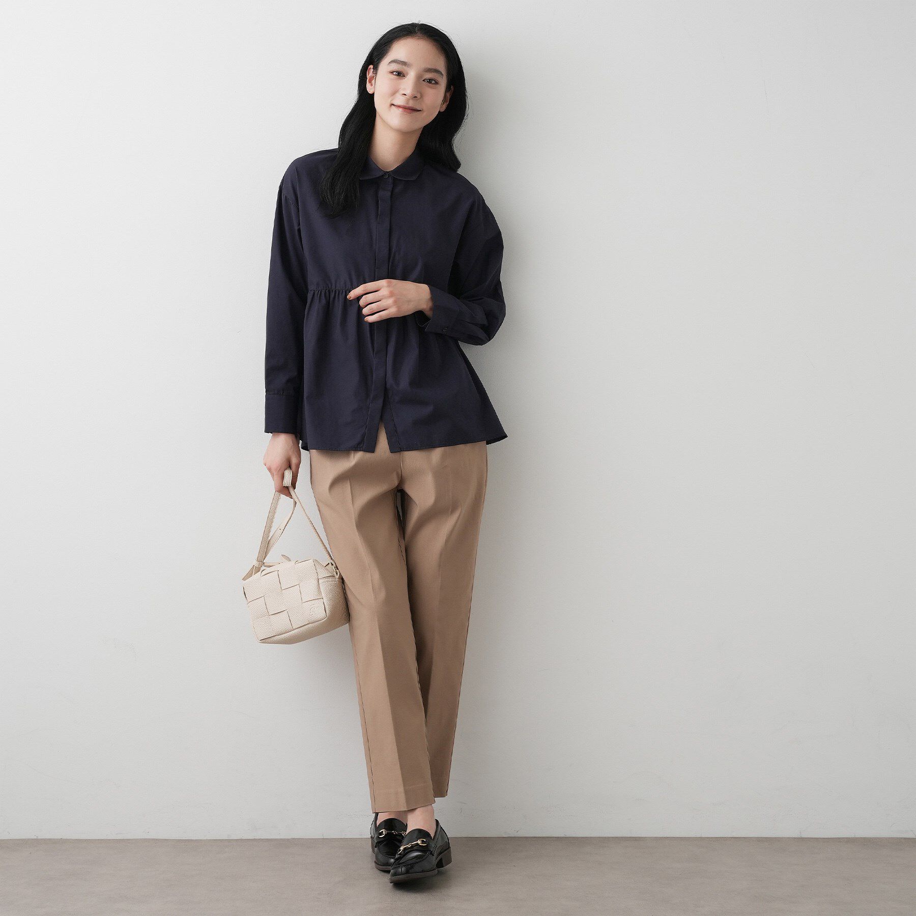 Dessin「【洗える】ペプラムブラウス」|シャツ・ブラウス|