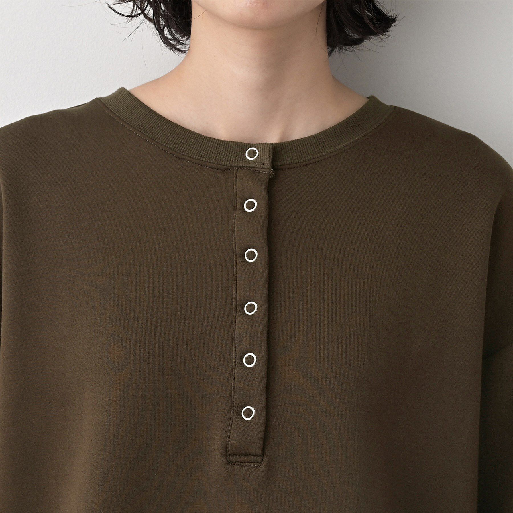 Dessin「【セットアップ可/洗える】ヘンリーネックプルオーバー」|Tシャツ・カットソー|