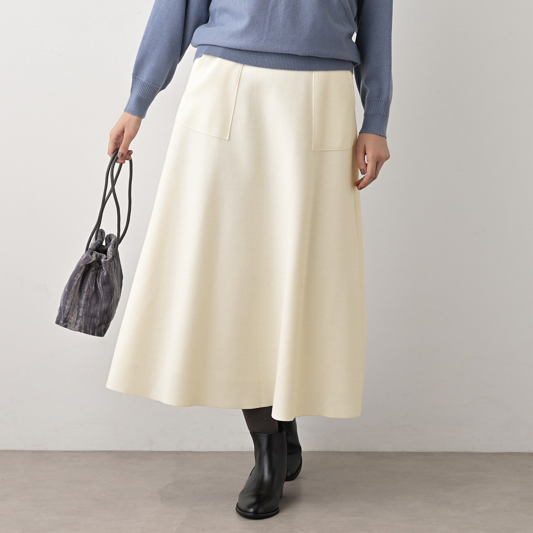 Dessin「メルトンジャージフレアスカート」|スカート|