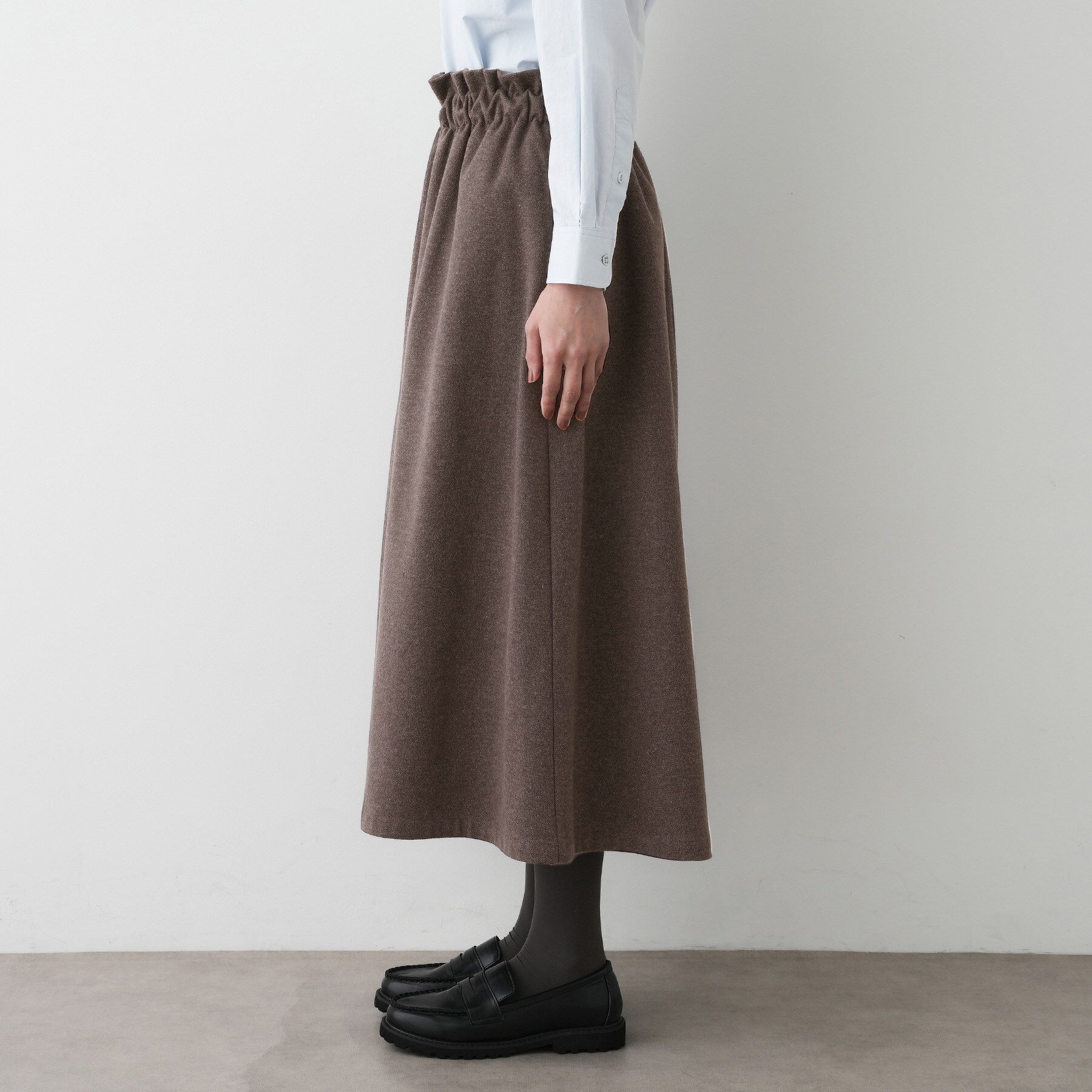 Dessin「【ウエストゴム/洗える】起毛フレアシルエットパンツ」|その他|