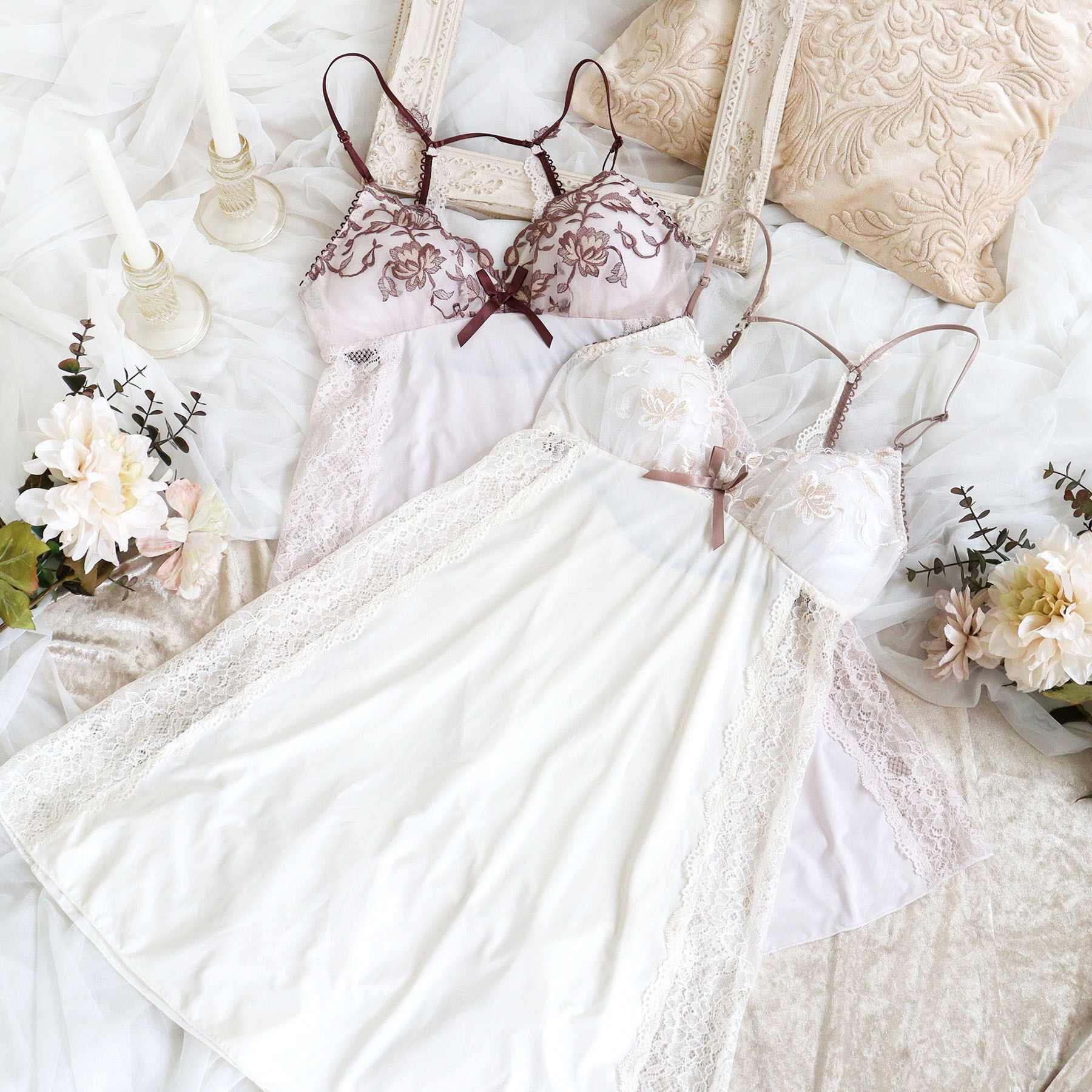 Risa Magli「エレノア カップ付スリップ」|キャミソール|