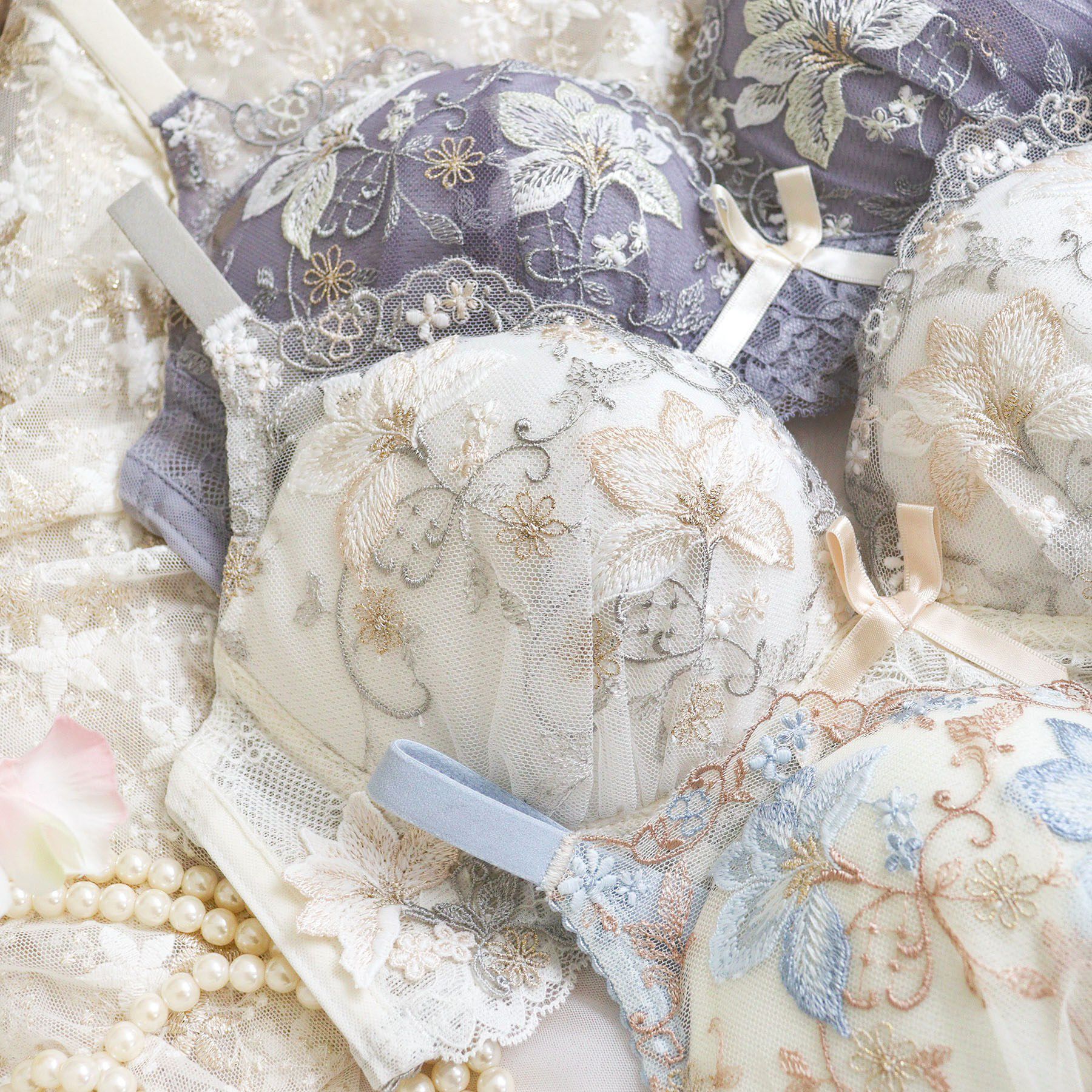 Risa Magli「フルーリ ノンワイヤーブラ (G) ＜メロフィータイプ＞」|インナー|