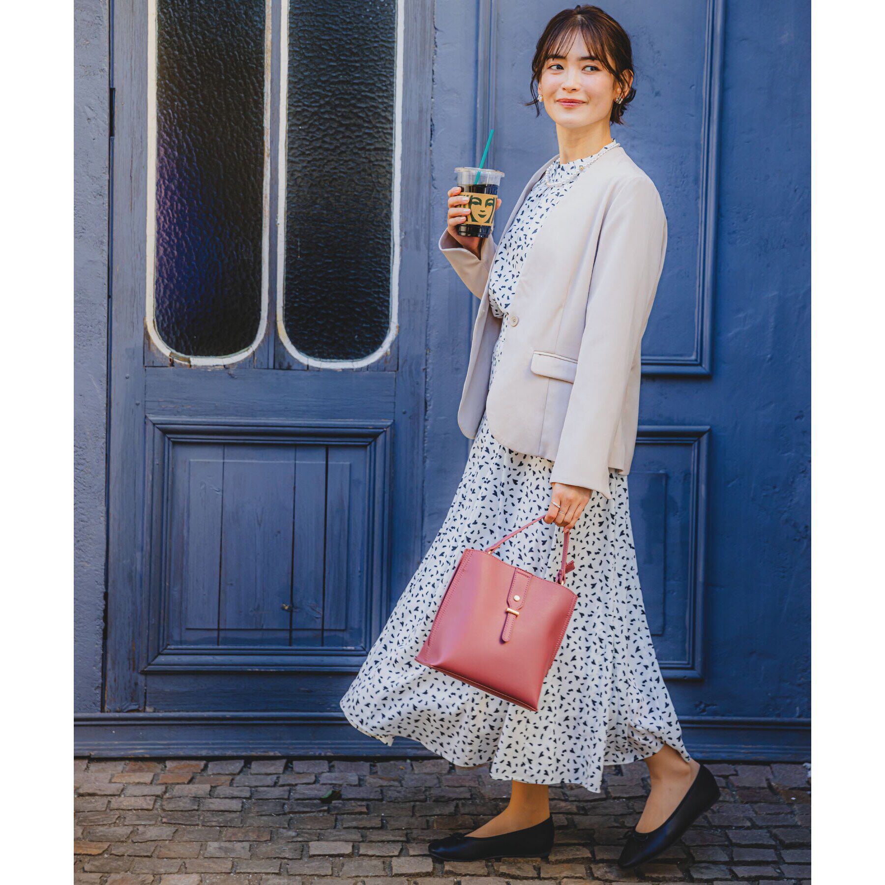 ITS&rsquo;DEMO「【通勤／手洗い可／吸水速乾】ツイルノーカラージャケット」|ノーカラージャケット|