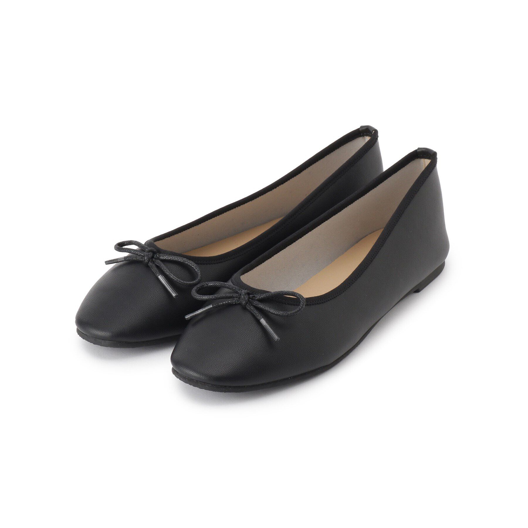 ITS&rsquo;DEMO「【新色追加／M・Lサイズ展開】ラウンドトゥバレエシューズ」|その他|ブラック(019)