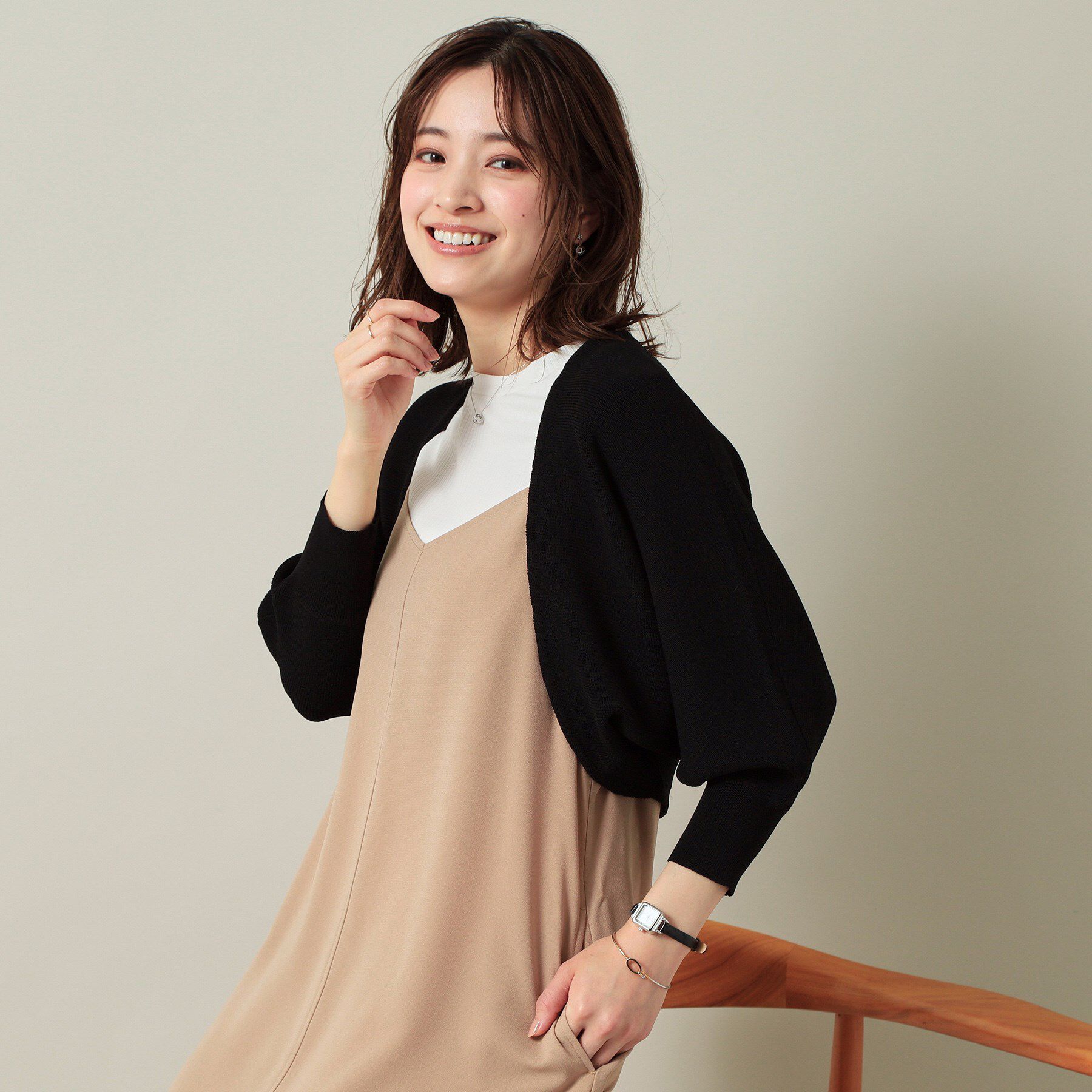 ITS&rsquo;DEMO「【UVケア／アンチピリング／手洗い可】ニットボレロ」|カーディガン|