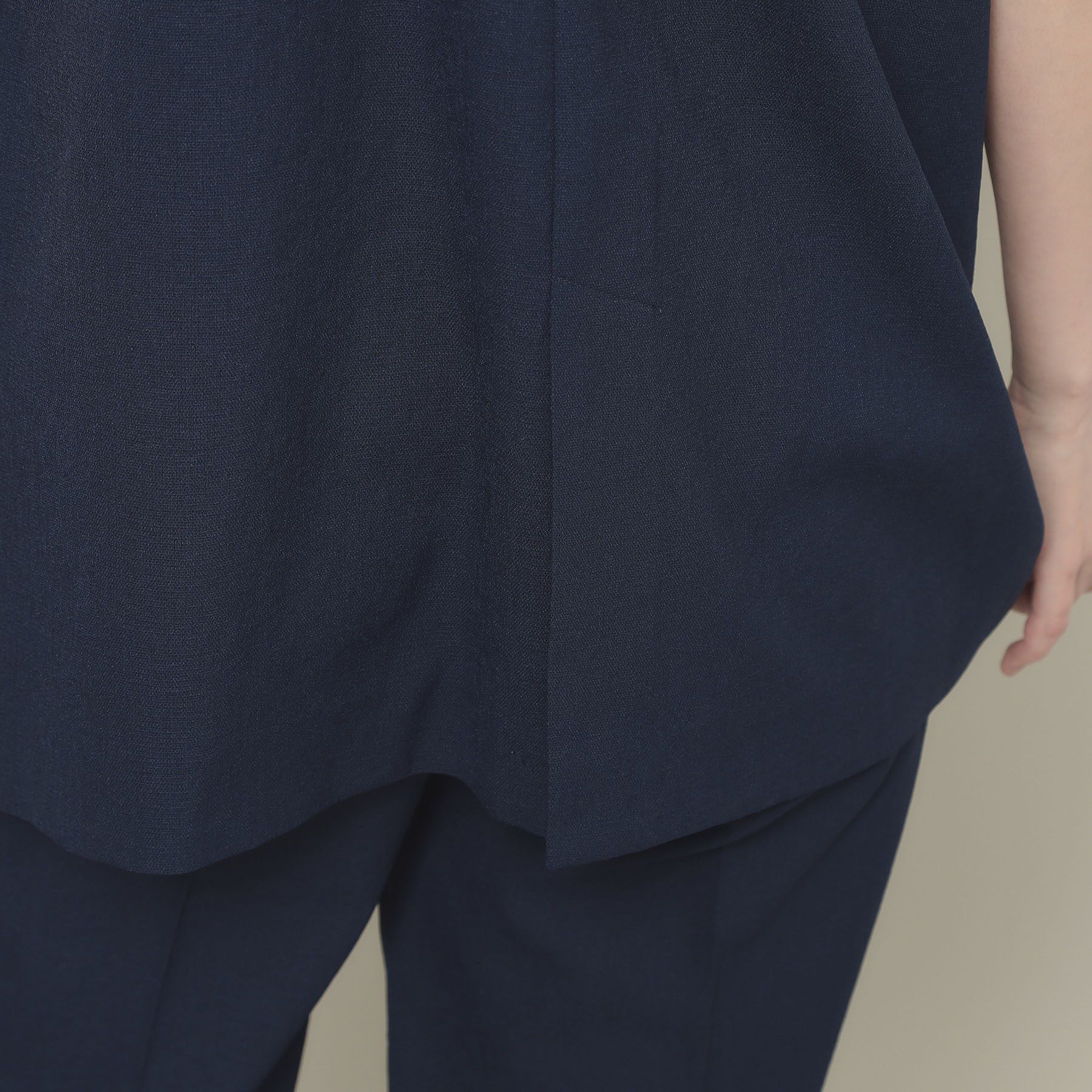 ITS&rsquo;DEMO「【手洗い可】麻調メッシュジレ」|ベスト・ジレ|