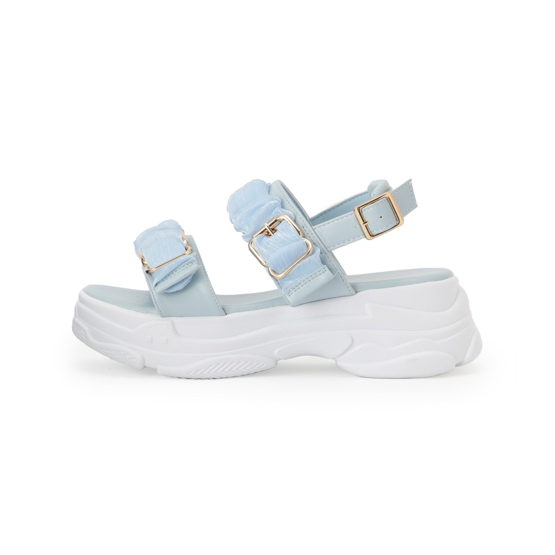 csT&P「ギャザーダブルベルトサンダル」|サンダル|