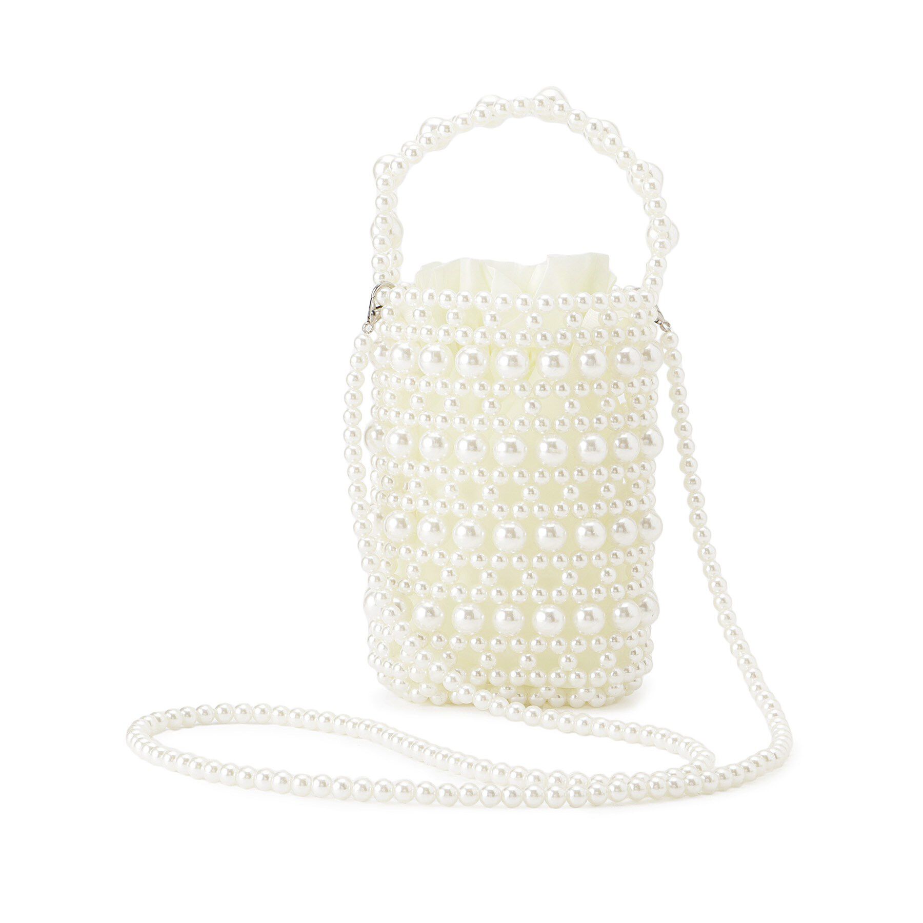 SunaUna「【スマホ収納可能／2Way】パール調ミニポシェット」|ショルダー・メッセンジャー|