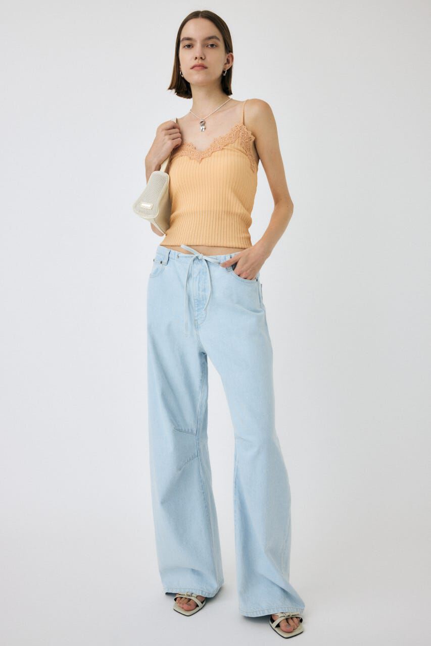 MOUSSY「EASY WAIST LIGHT ストレートデニム」|デニム|