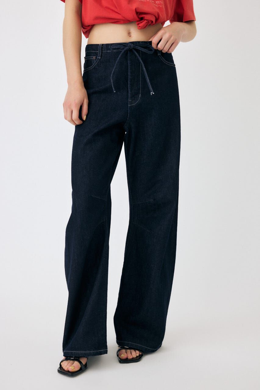 MOUSSY「EASY WAIST LIGHT ストレートデニム」|デニム|