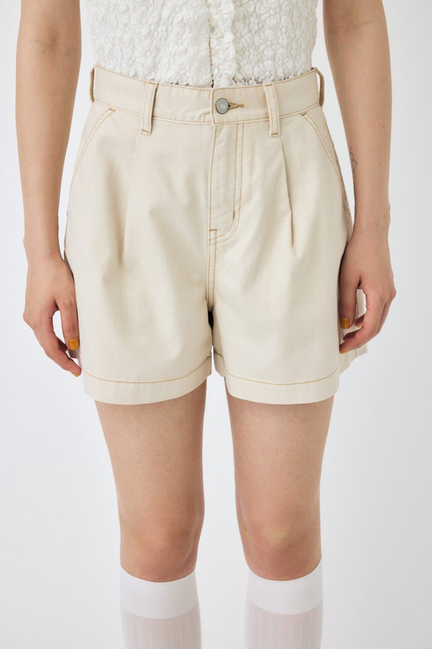 MOUSSY「DENIM タック ショーツ」|デニム|