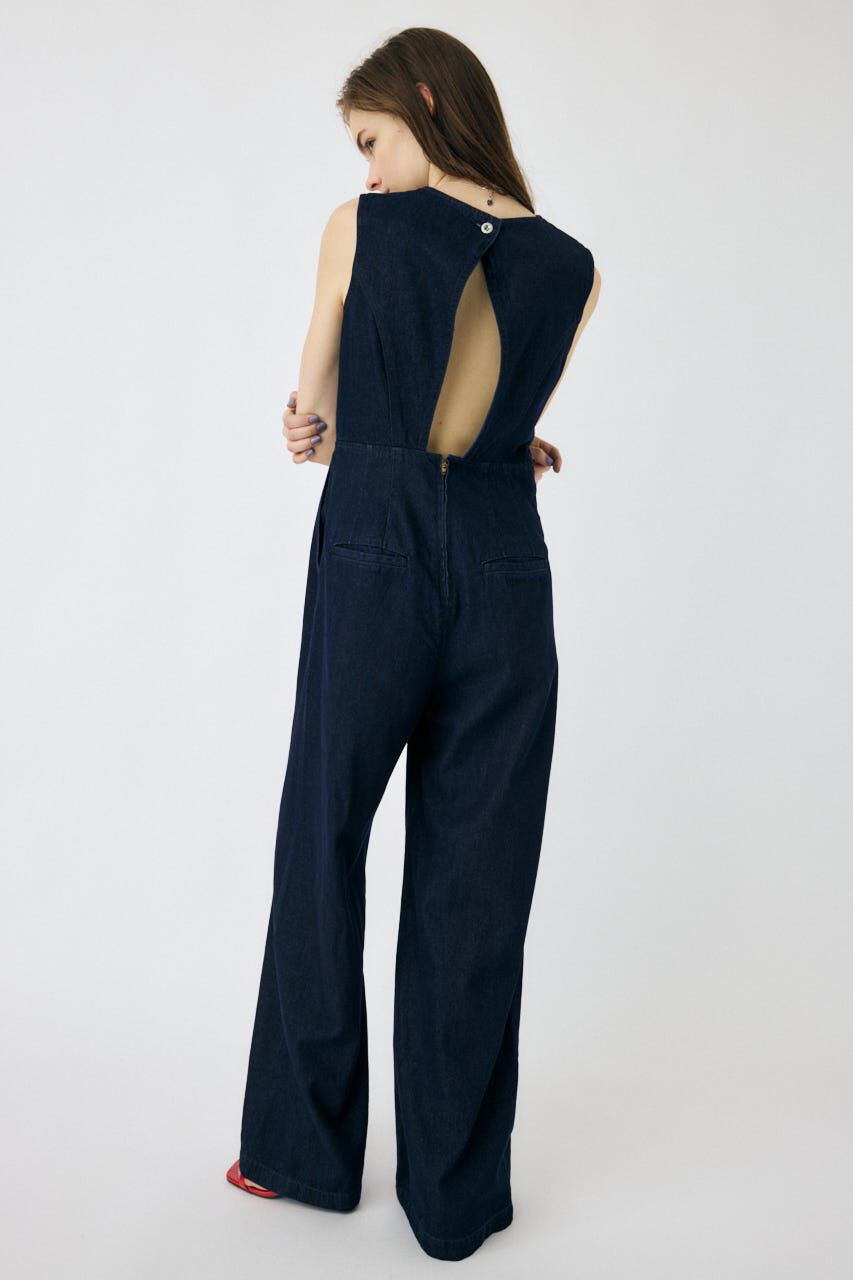 MOUSSY「BACK SLIT DENIM  オールインワン」|その他|