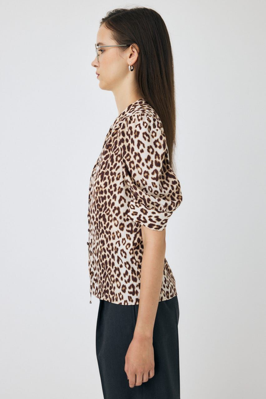 MOUSSY「GATHERED SHOULDER ハーフスリーブブラウス」|シャツ・ブラウス|