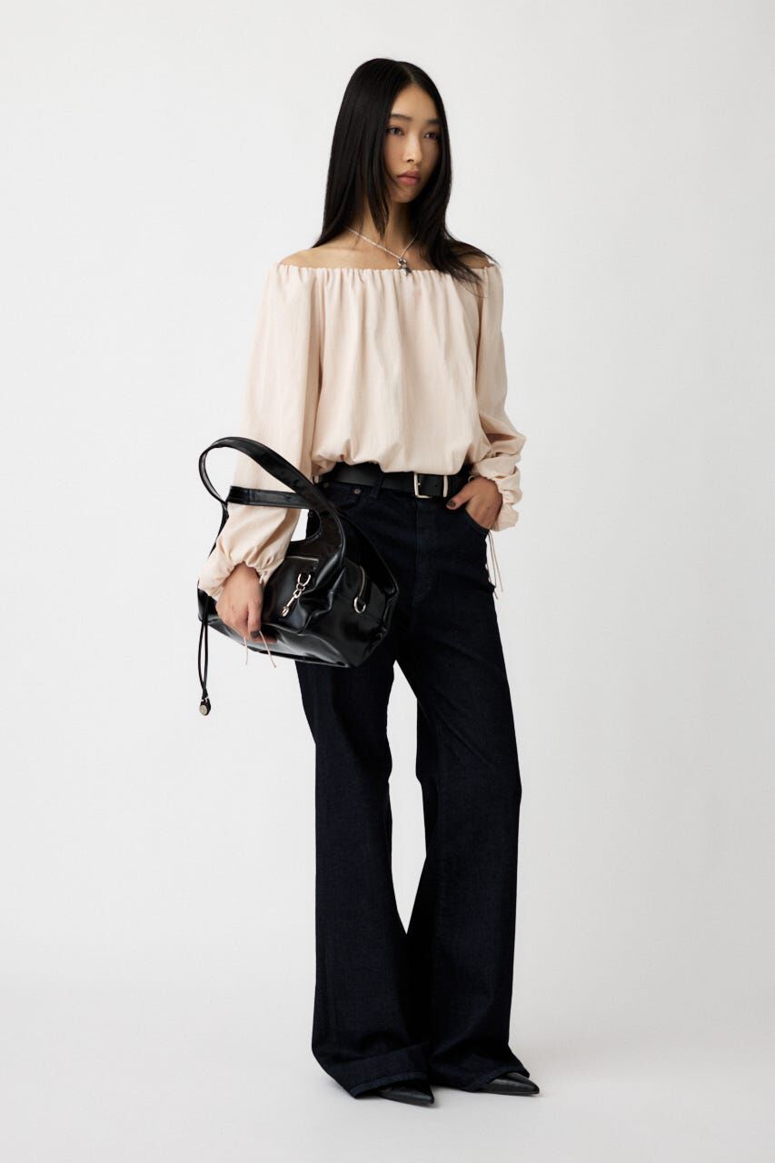 MOUSSY「OFF SHOULDER PUFFY ブラウス」|シャツ・ブラウス|