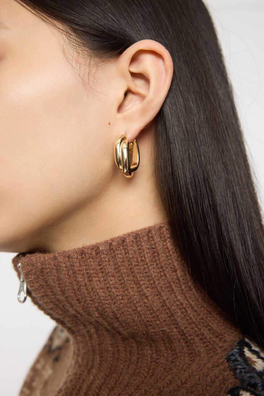 MOUSSY「DUAL HOOP イヤリング」|ピアス|