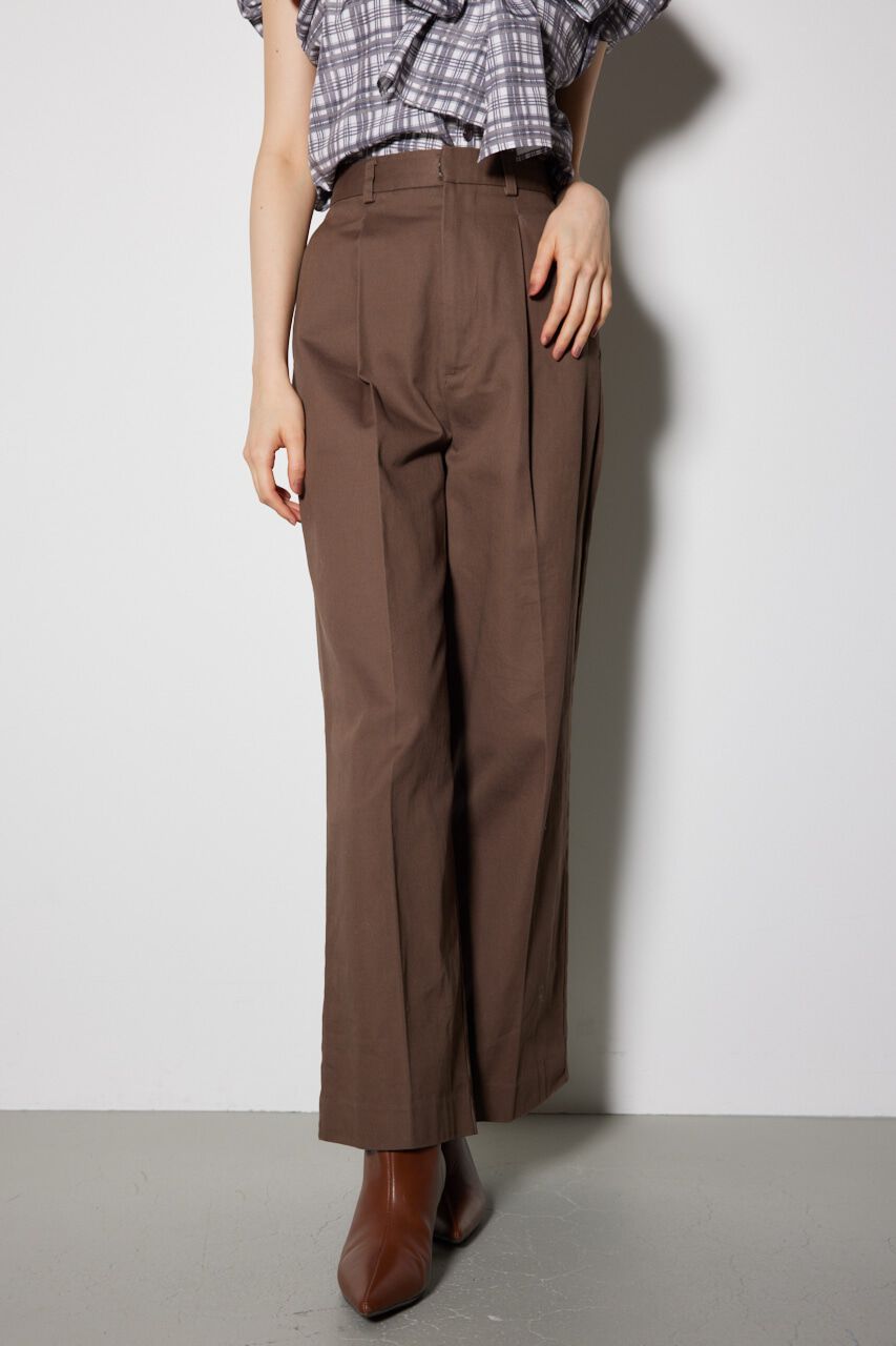 rienda「フロントタックチノジャストウエストパンツ」|その他|