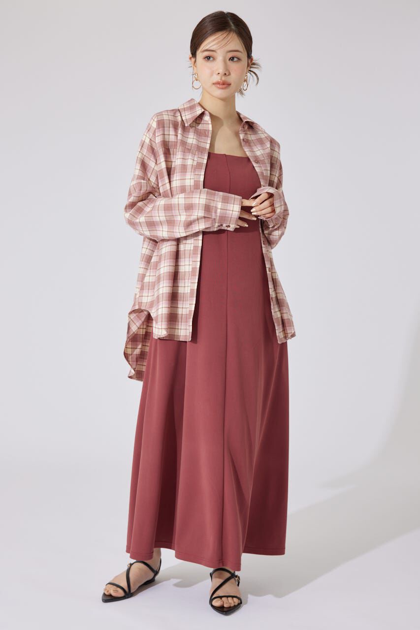 rienda「リラックスカットキャミワンピース」|ワンピース|