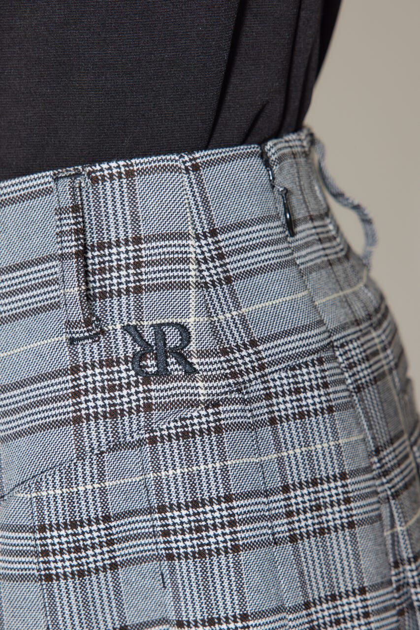rienda「グレンチェックプリーツスカート」|スカート|