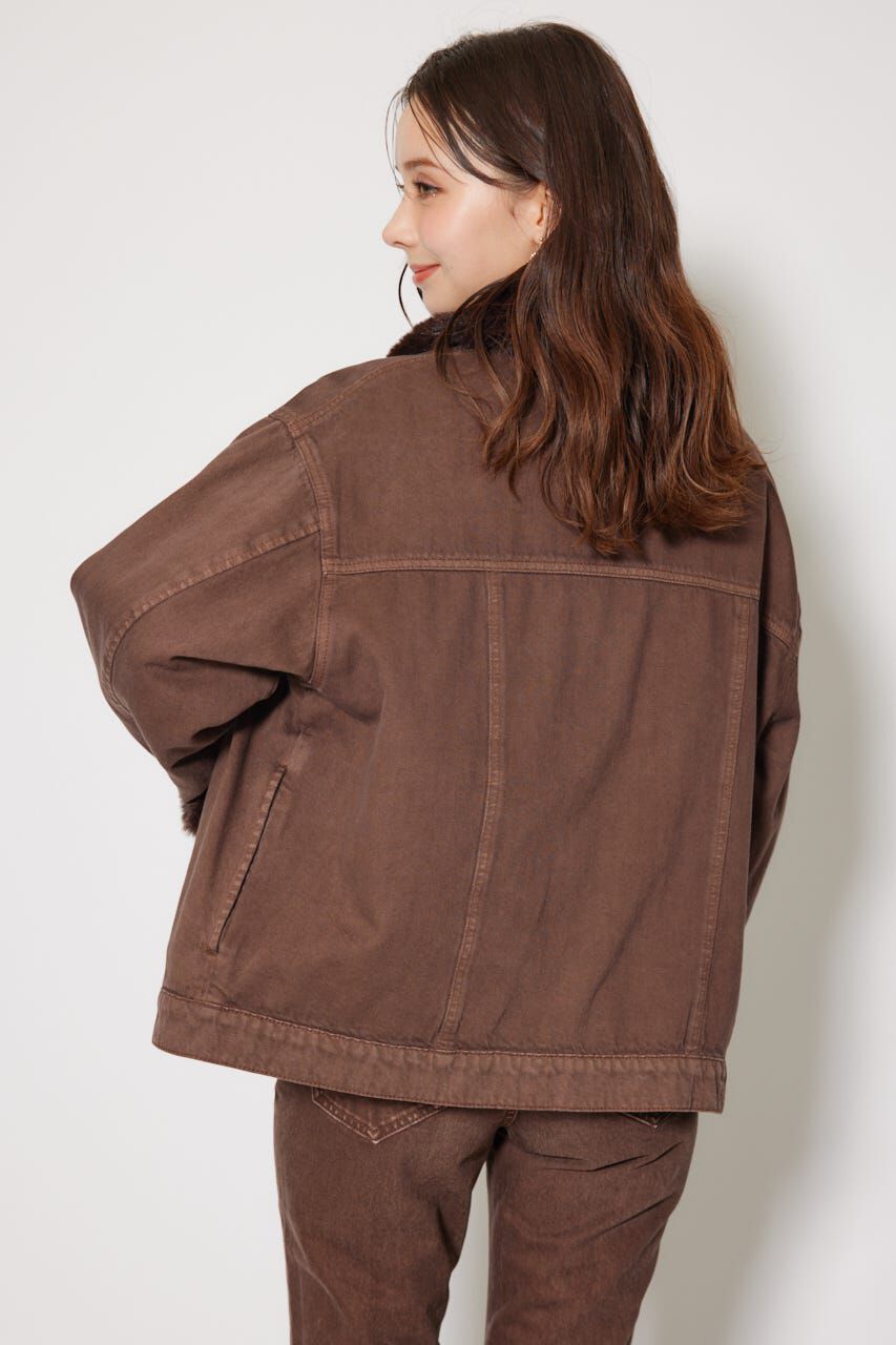 rienda「many wayステンカラーデニムブルゾン」|ブルゾン・スタジャン|